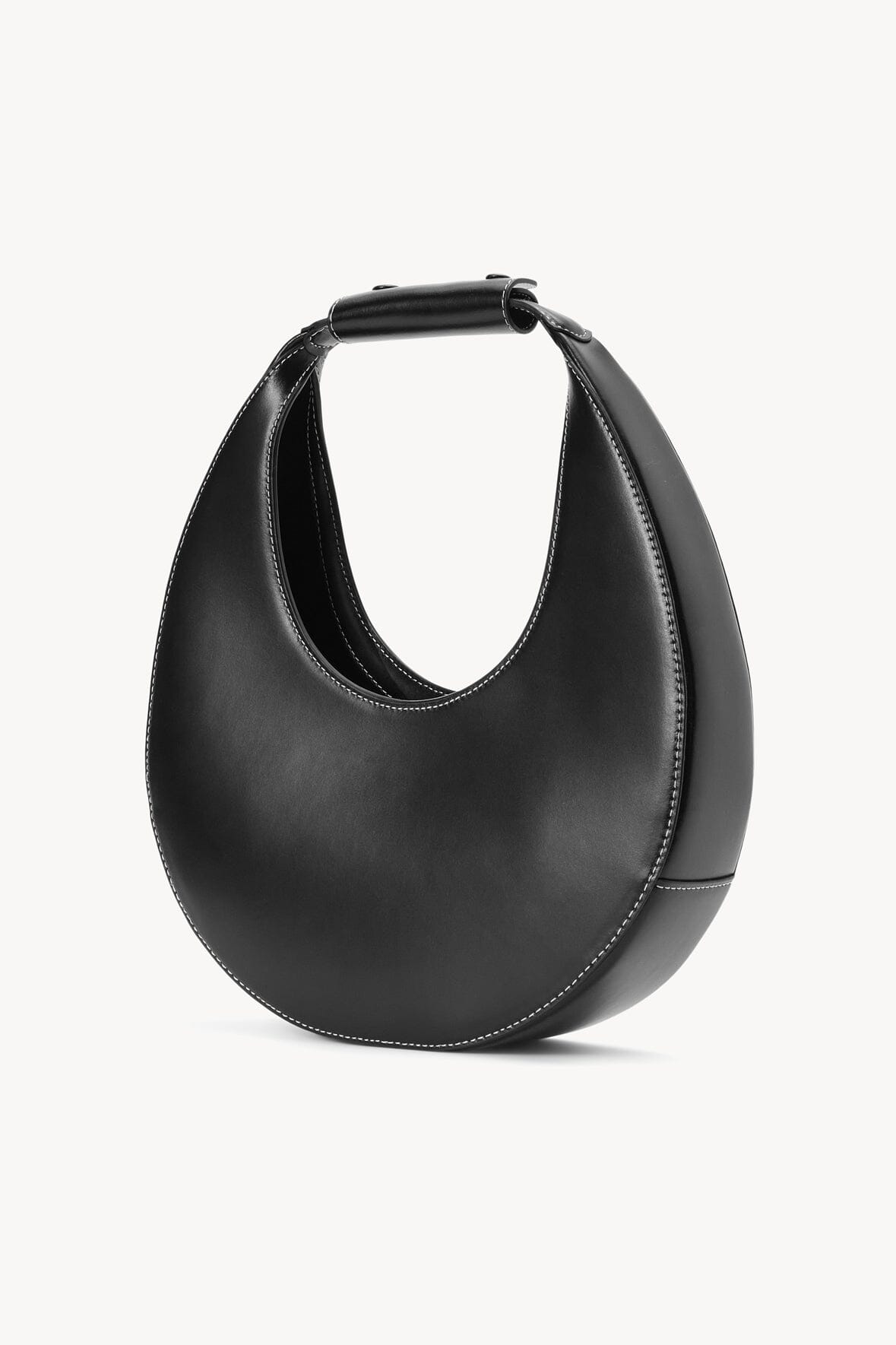 Custom Moon Bag with Magnetic Closure & Suede Lining | STAUD