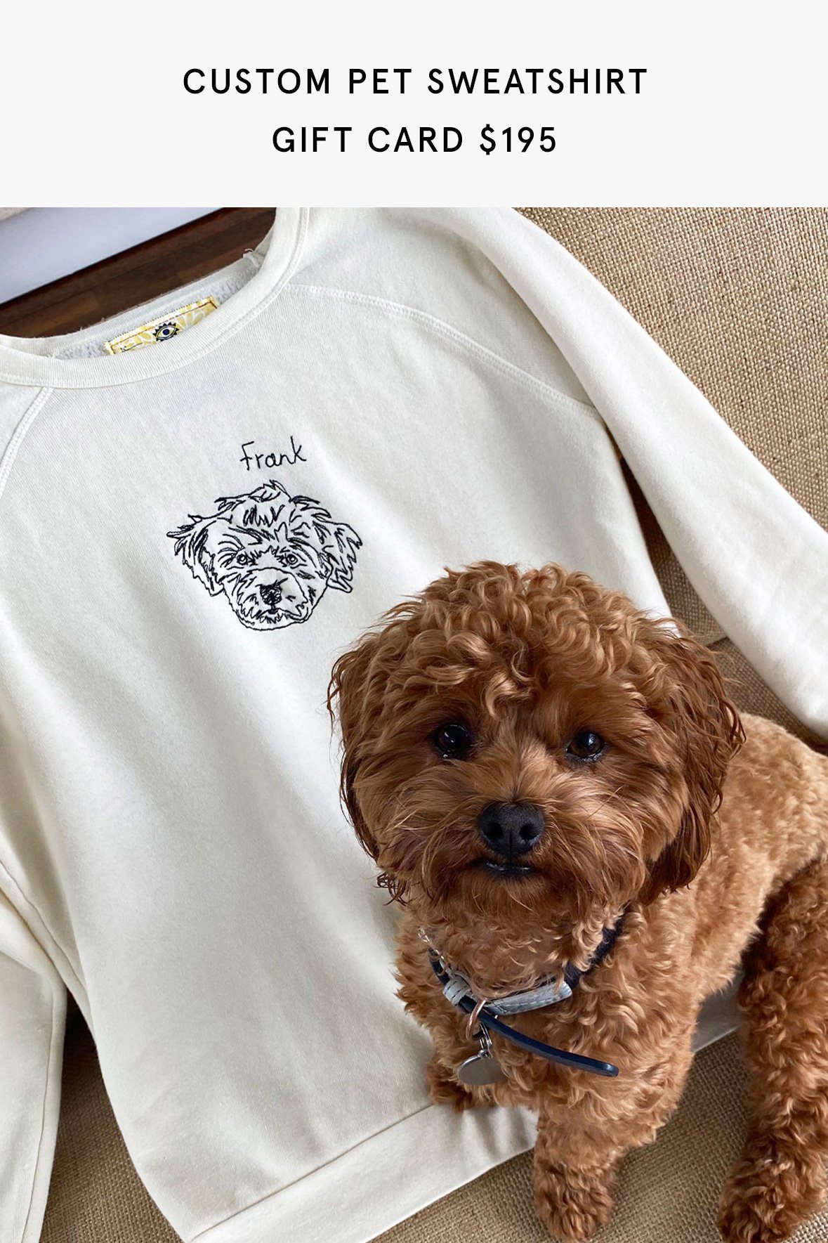 Custom Pet Sweatshirt Gift Card for Personalized Comfort | STAUD
