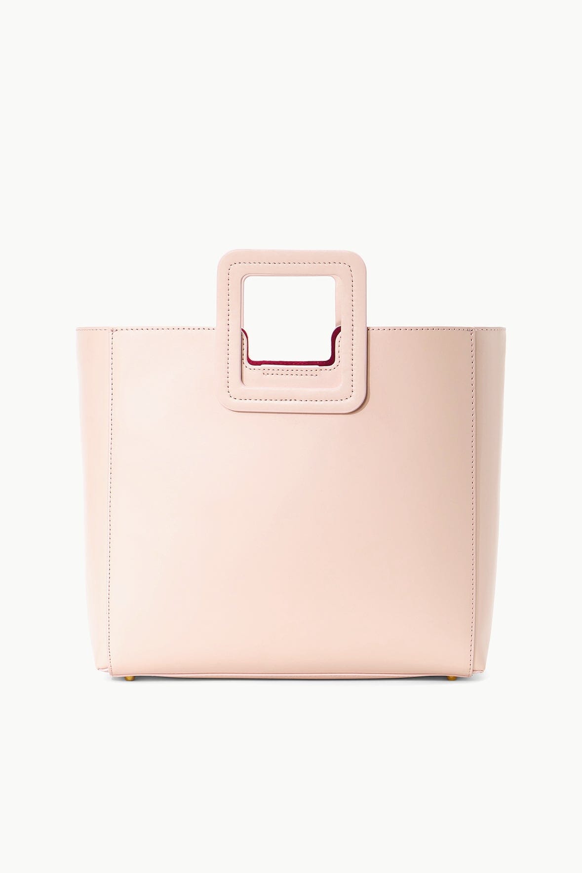 Custom Shirley Leather Bag with Zipper & Suede Lining | Blush