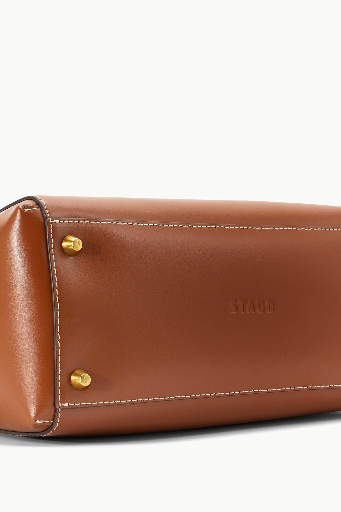 Custom Shirley Leather Bag with Zipper Closure & Suede Lining | Tan