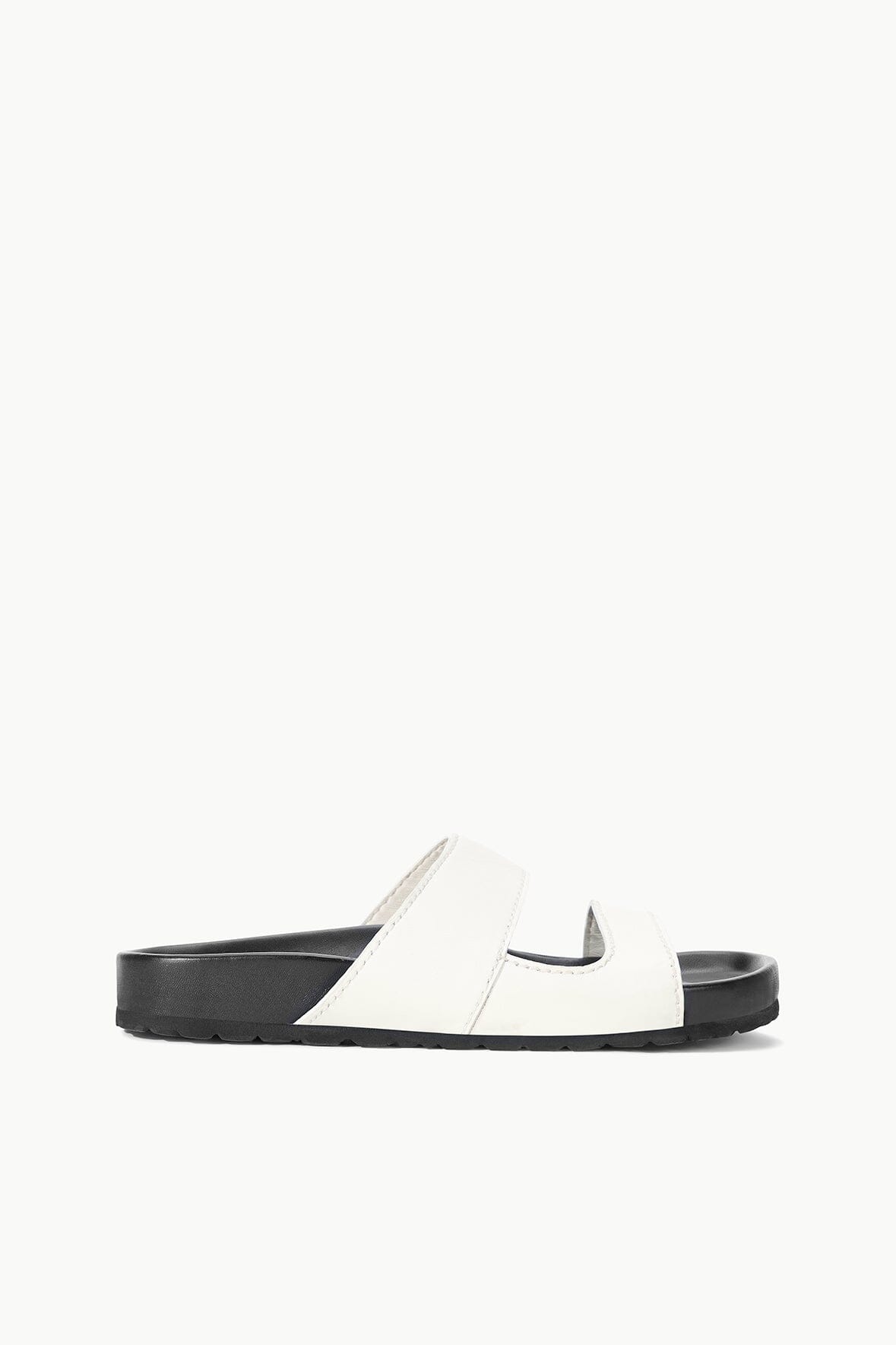 Comfortable Leather Slide Sandals with Deep Footbed | Cyprus