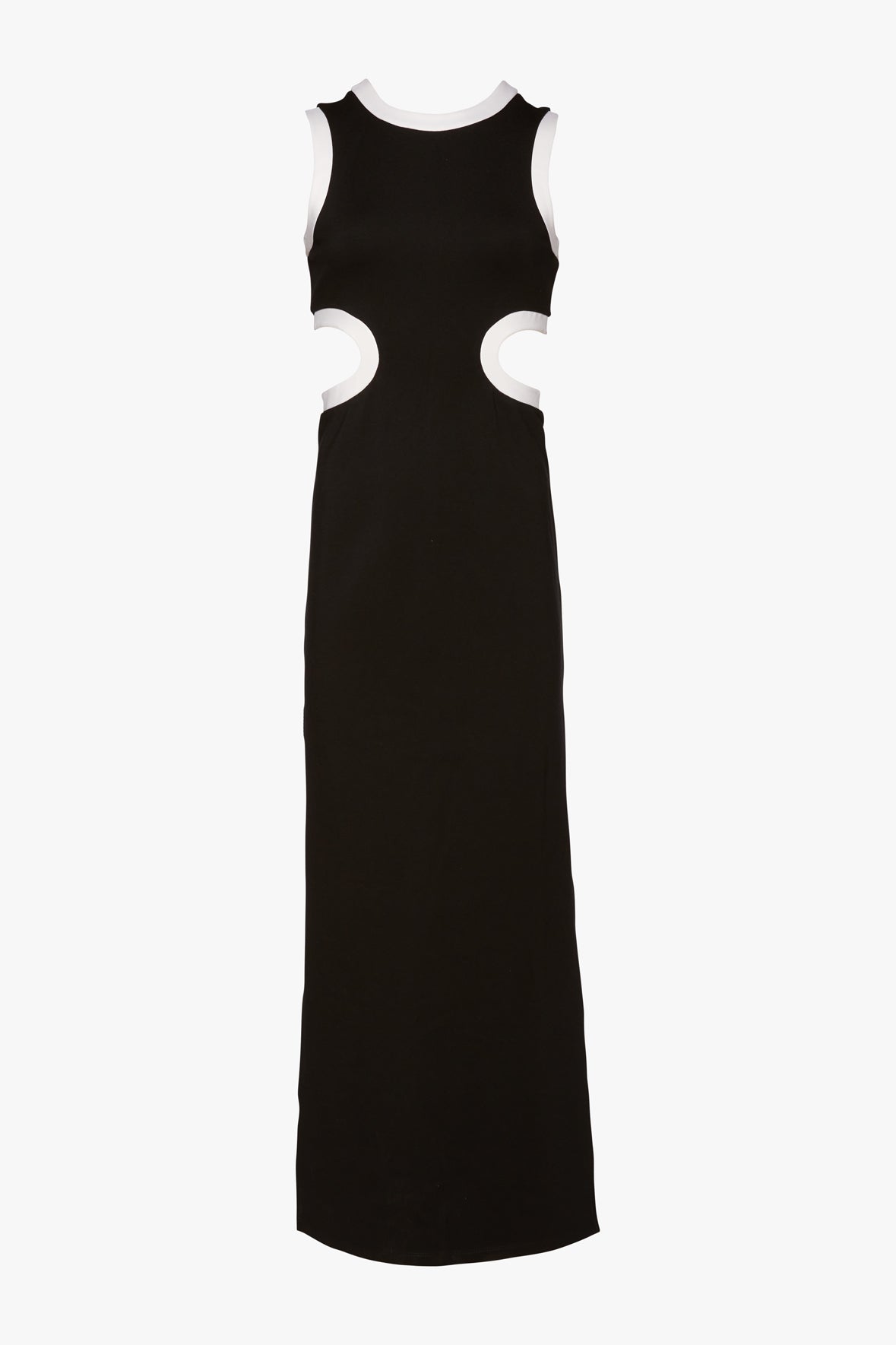 Sleeveless Ponte Dress with Cutouts & Side Slits | Dolce Dress