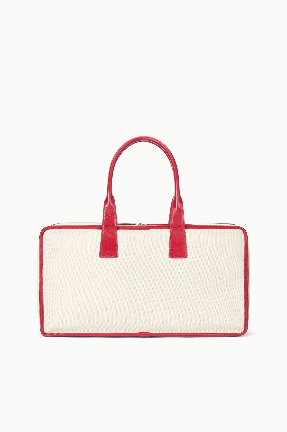 Structured Canvas Weekender Bag with Leather Trim | Dude Travel Bag