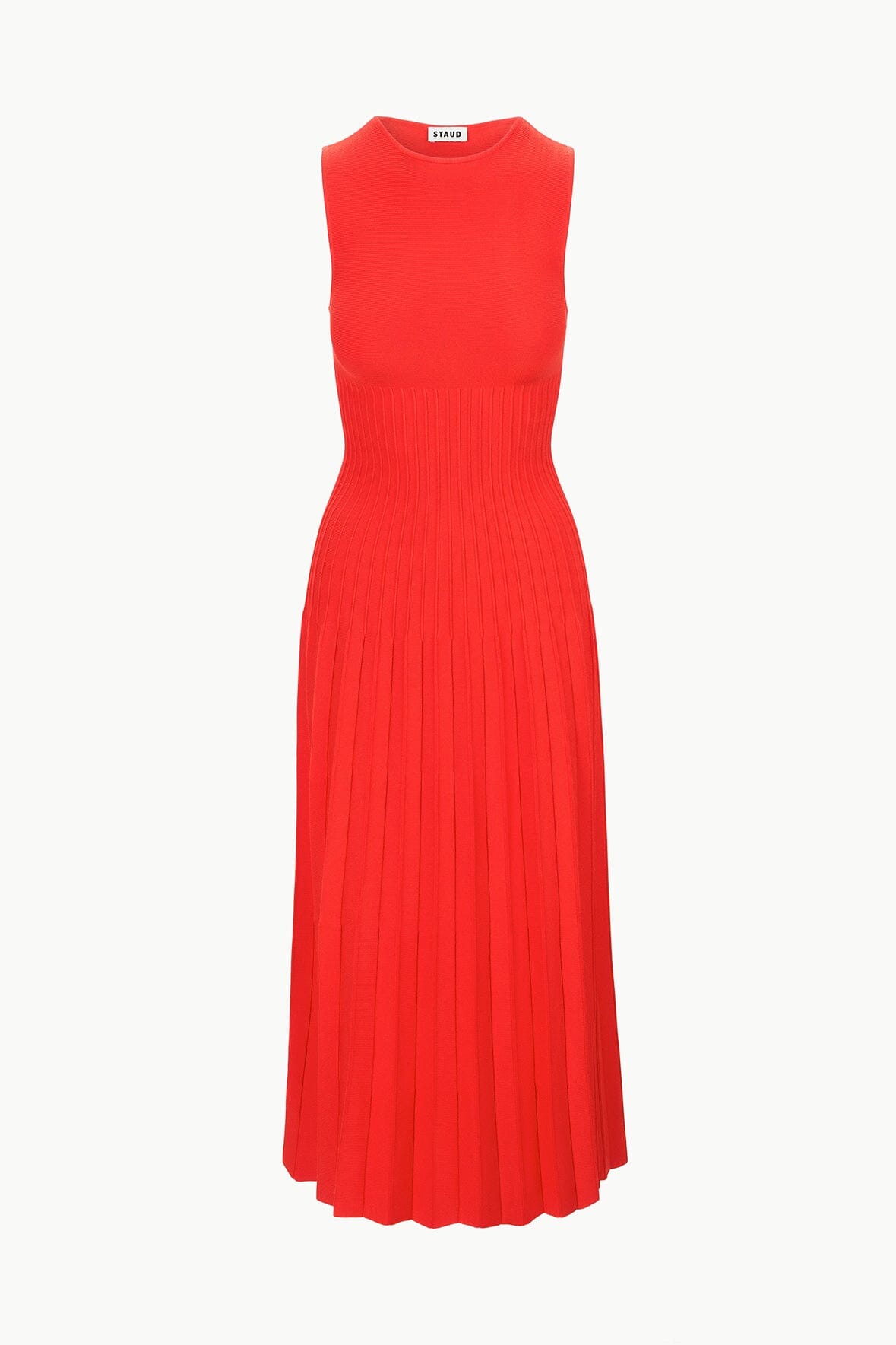 Elyse Crew Neck Dress with Flattering Stitch Detailing | Cayenne