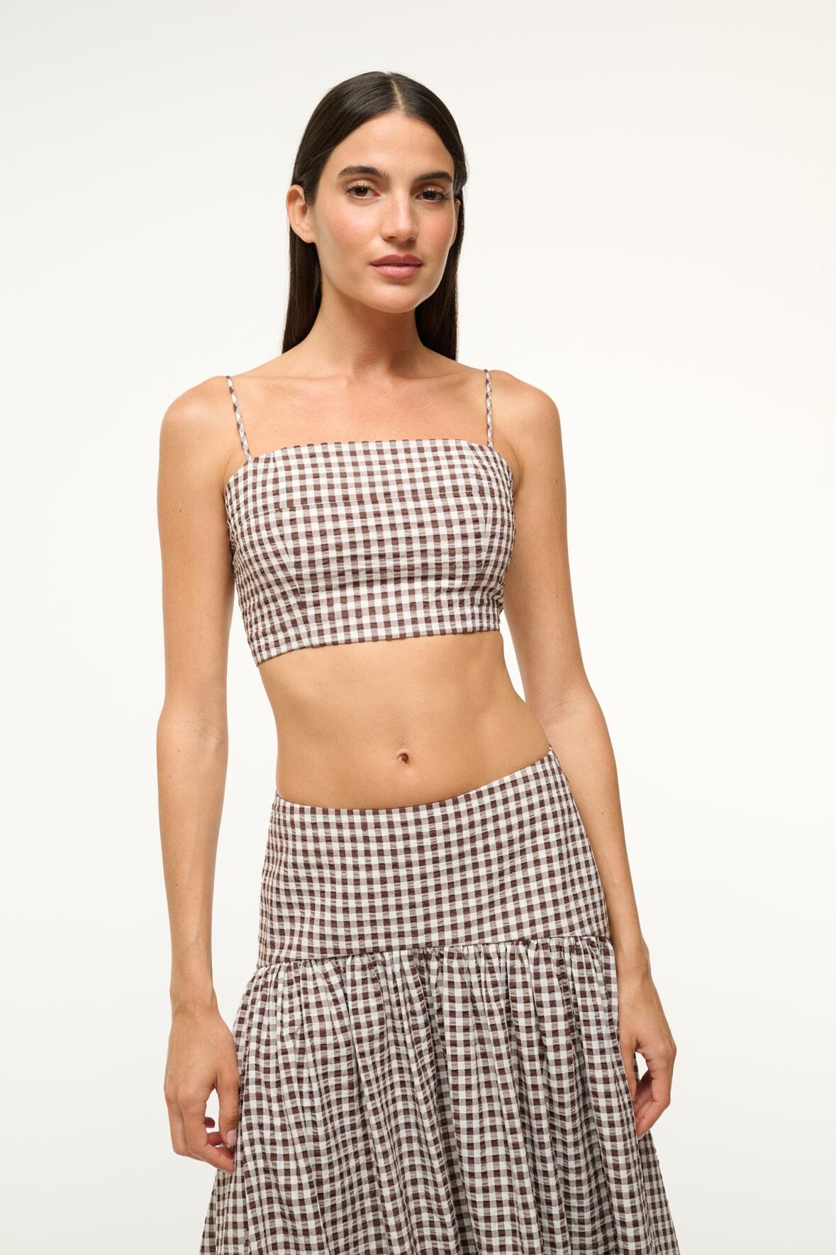 Spaghetti Strap Cotton Tank Top with Back Zipper | Federico