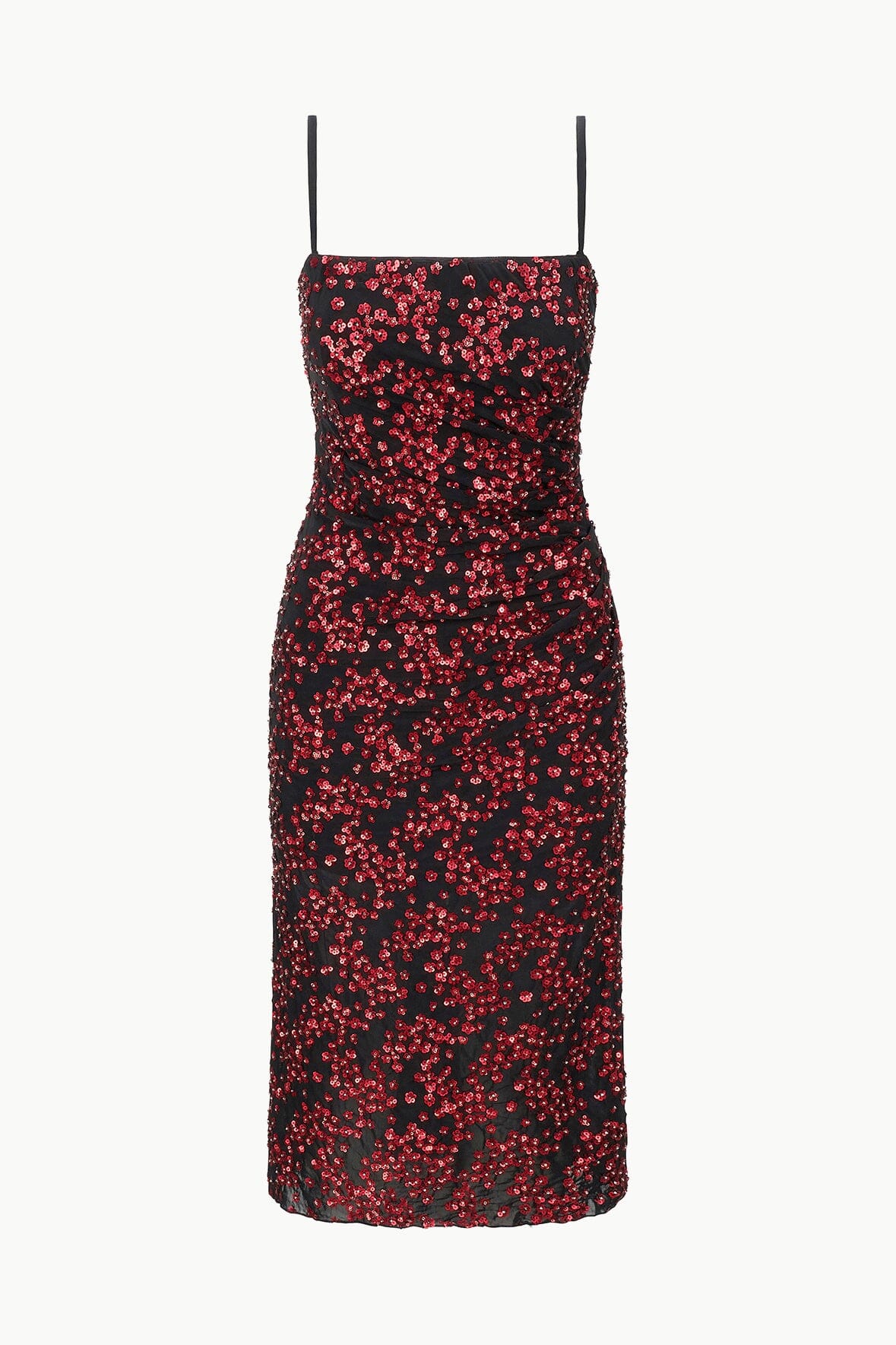 Embellished Chiffon Midi Dress with Corset | Florentina by Poppy