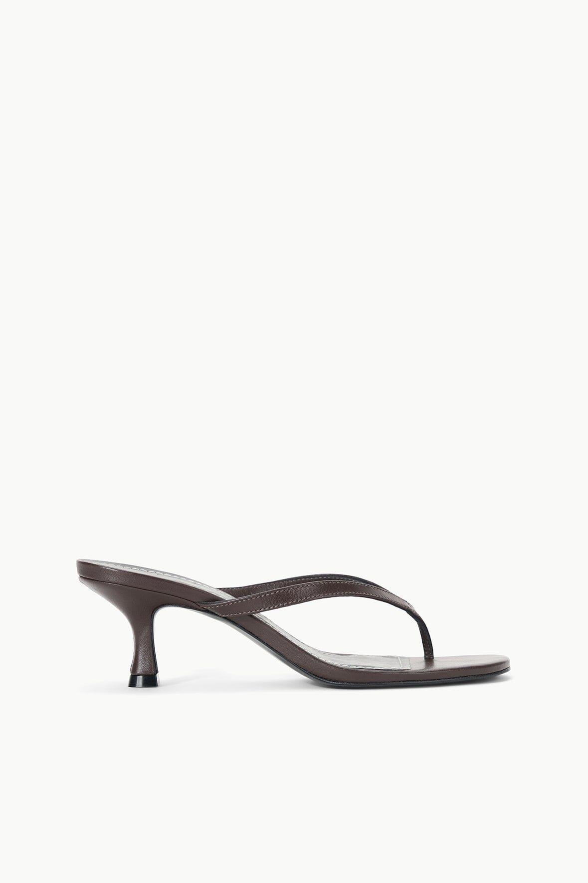 Freja Thong-Style Kitten Heel in Espresso | Dress Up or Down