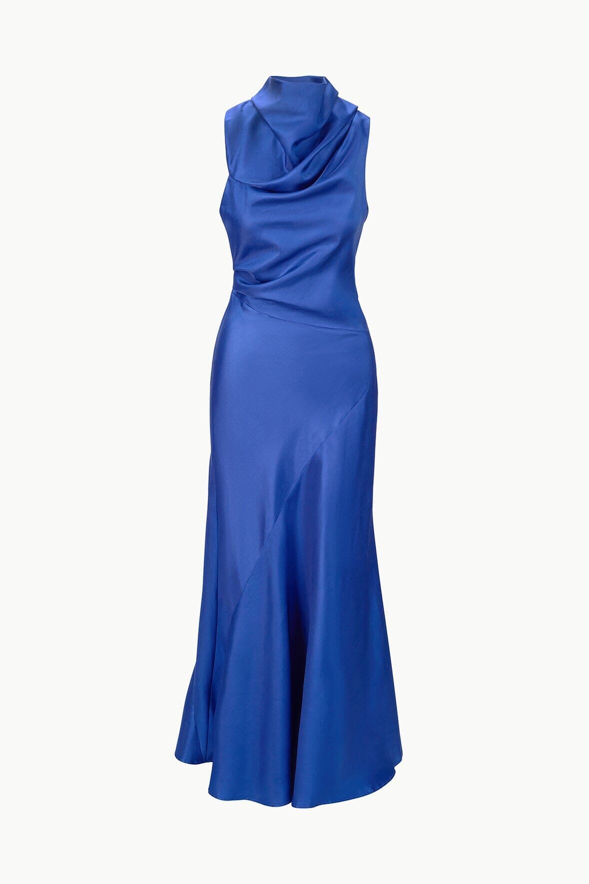 Silk Dupioni Cowl Neck Dress | Frida Deep Sea Gown