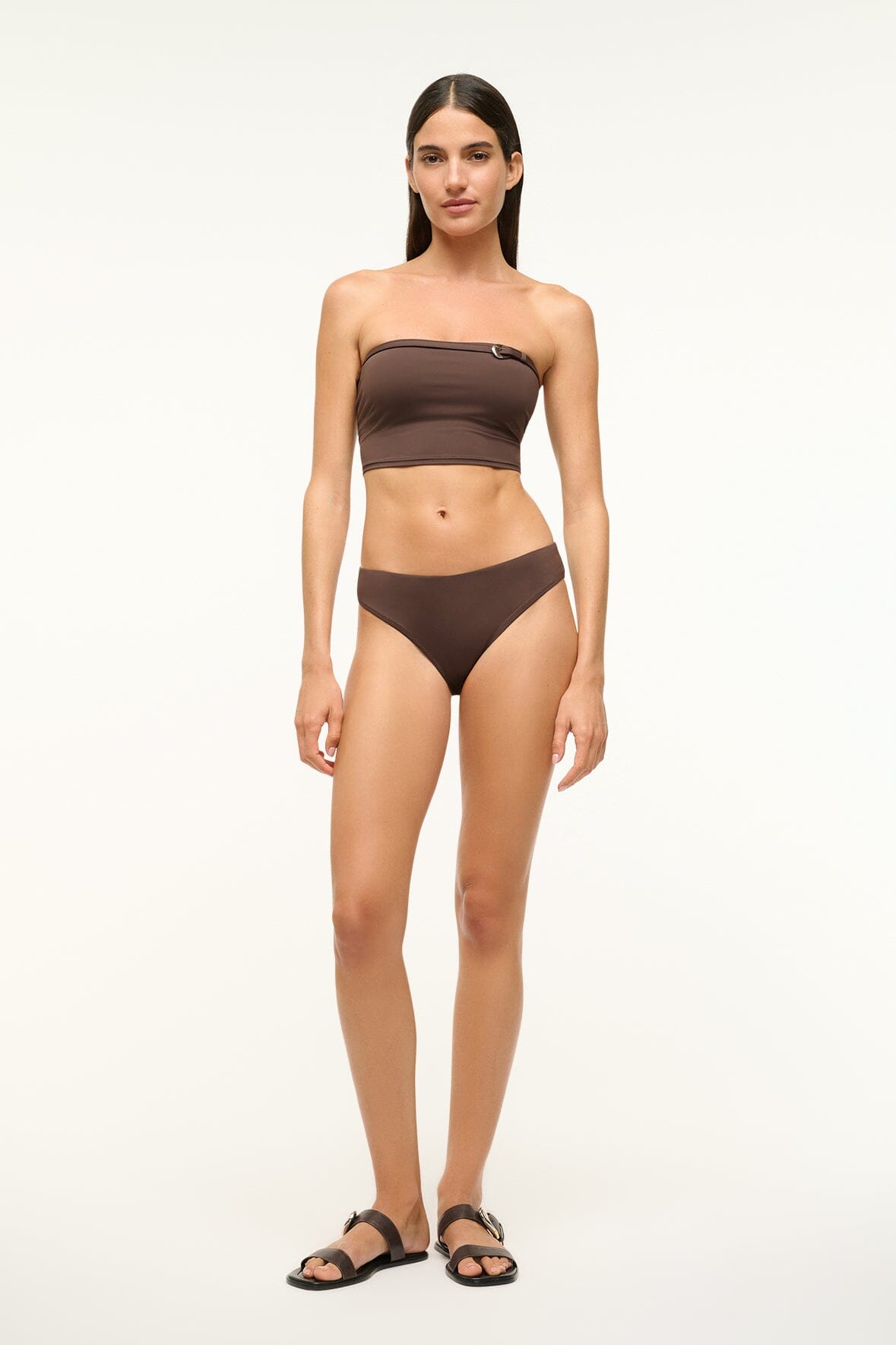 Low-Rise Bikini Bottom for Swimwear | Gemma Dark Chocolate