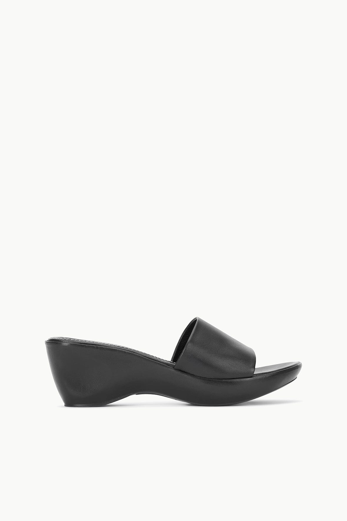 Leather Platform Wedge Sandals | Ginny Black