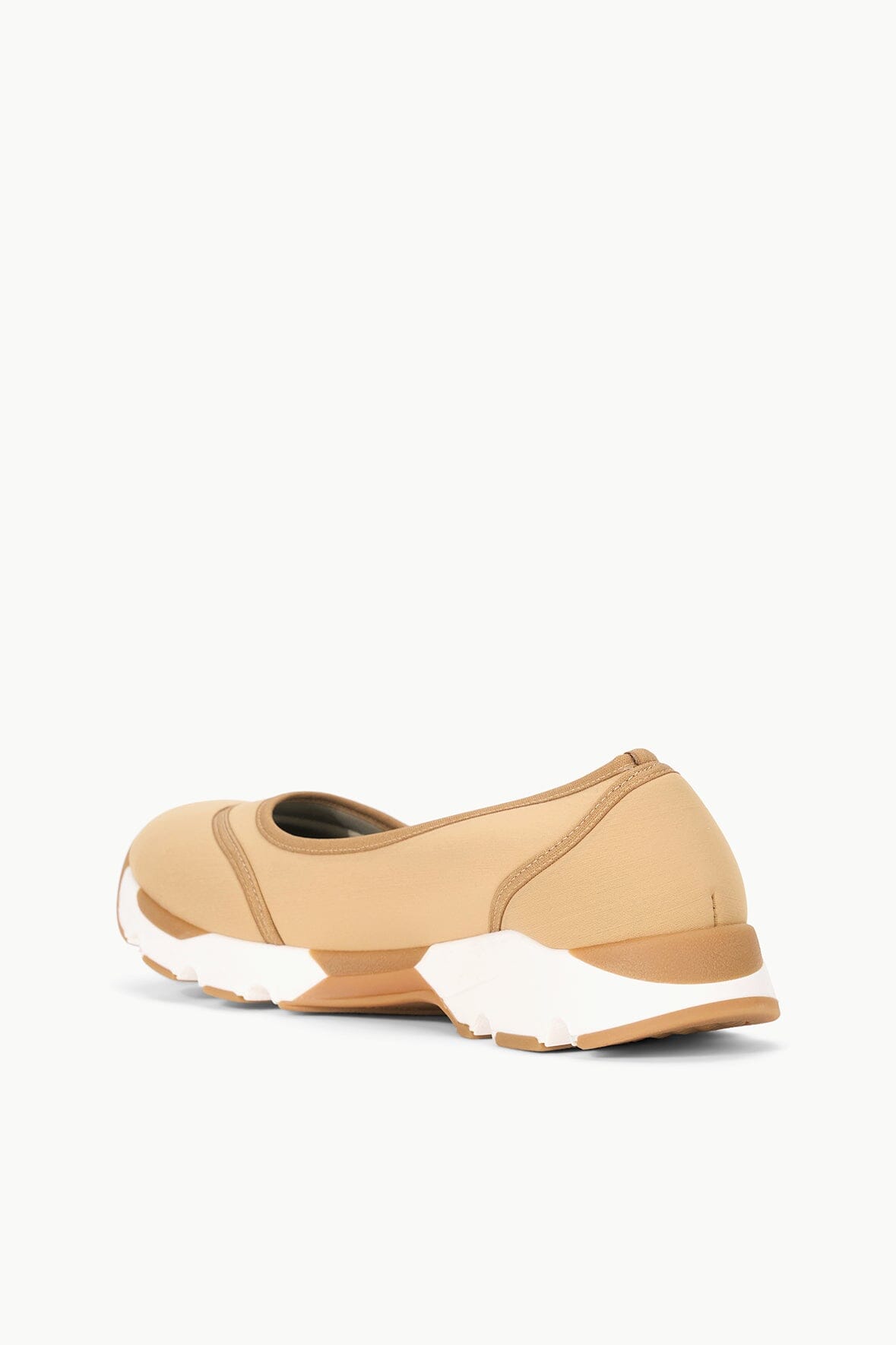 Sneaker-Inspired Ballet Flats with Padded Insole | Gino Camel