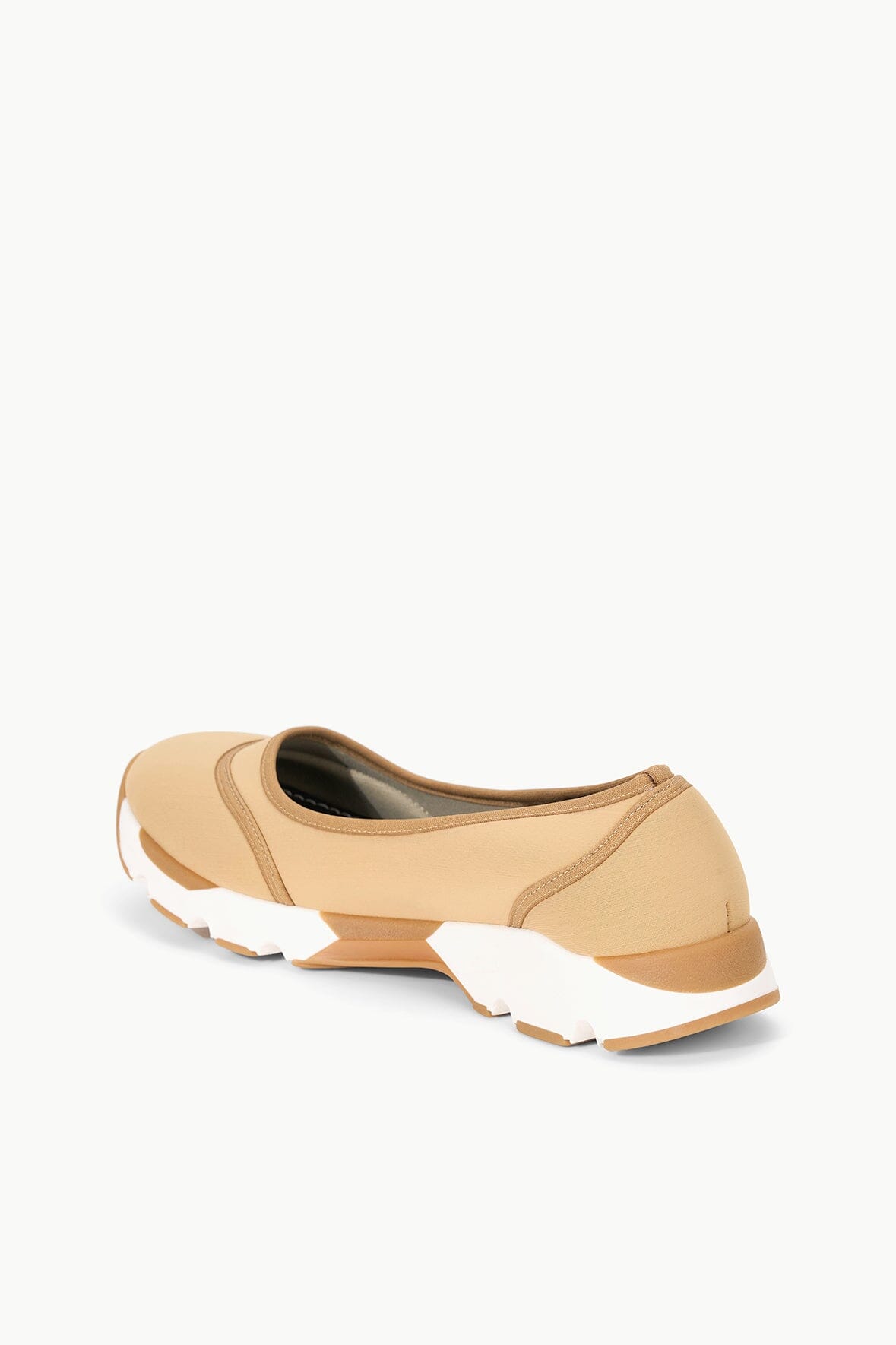 Sneaker-Inspired Ballet Flats with Padded Insole | Gino Camel