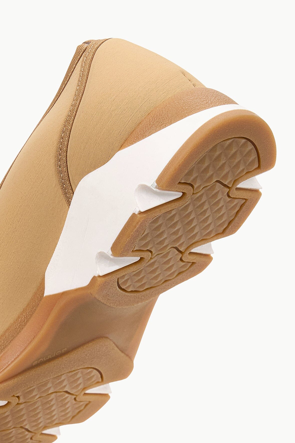 Sneaker-Inspired Ballet Flats with Padded Insole | Gino Camel