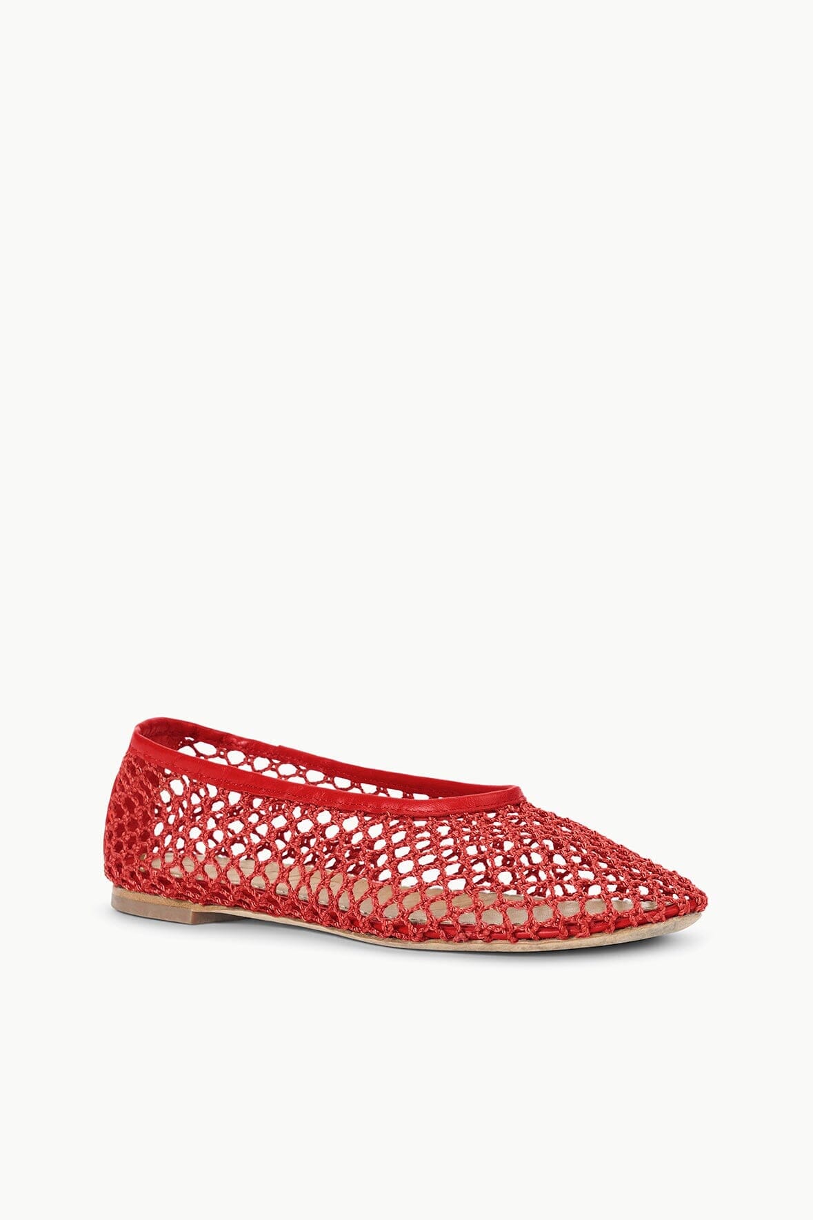 Breathable Netting Ballet Flats | Alba Round Toe Slip-On