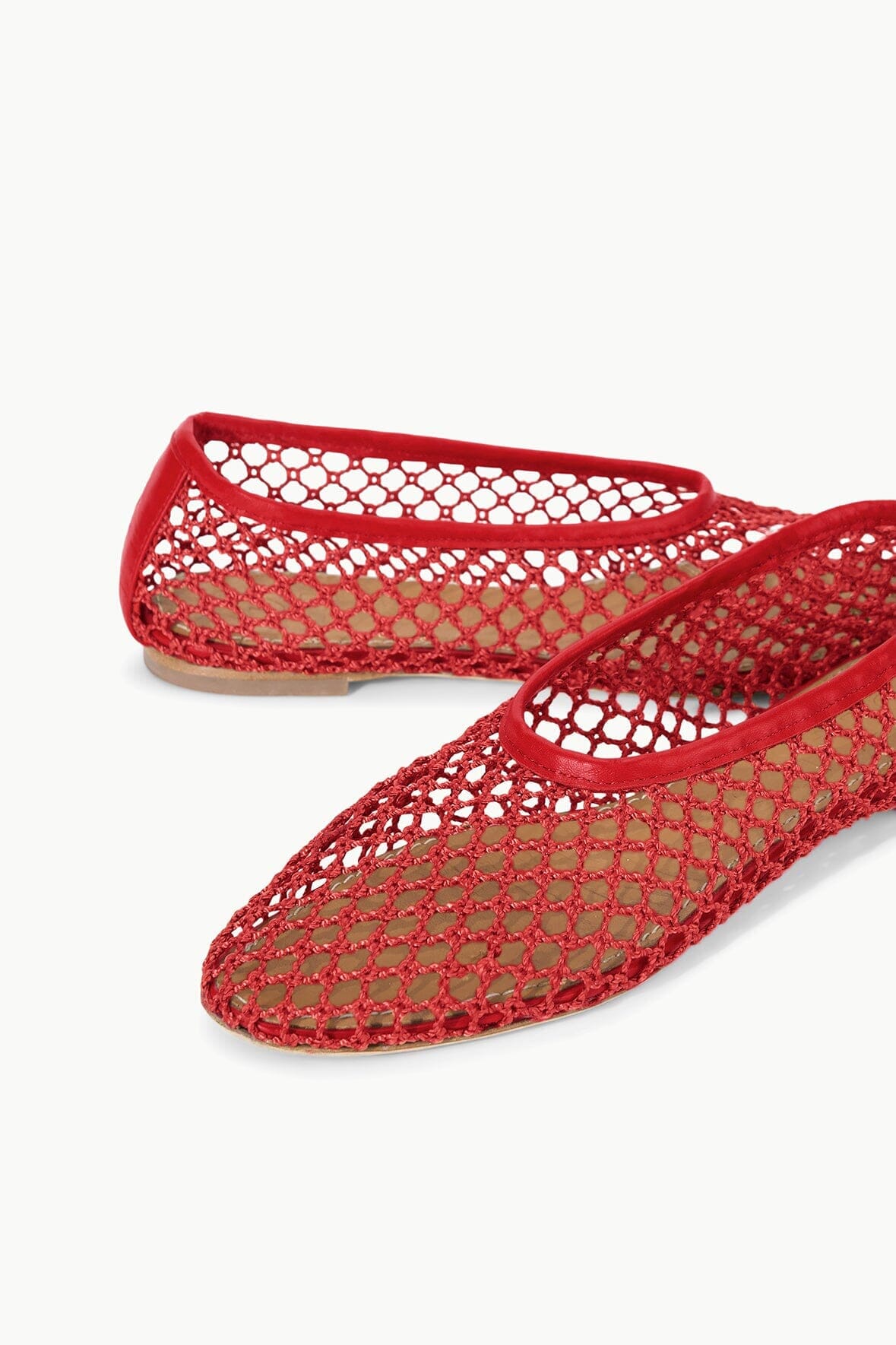 Breathable Netting Ballet Flats | Alba Round Toe Slip-On