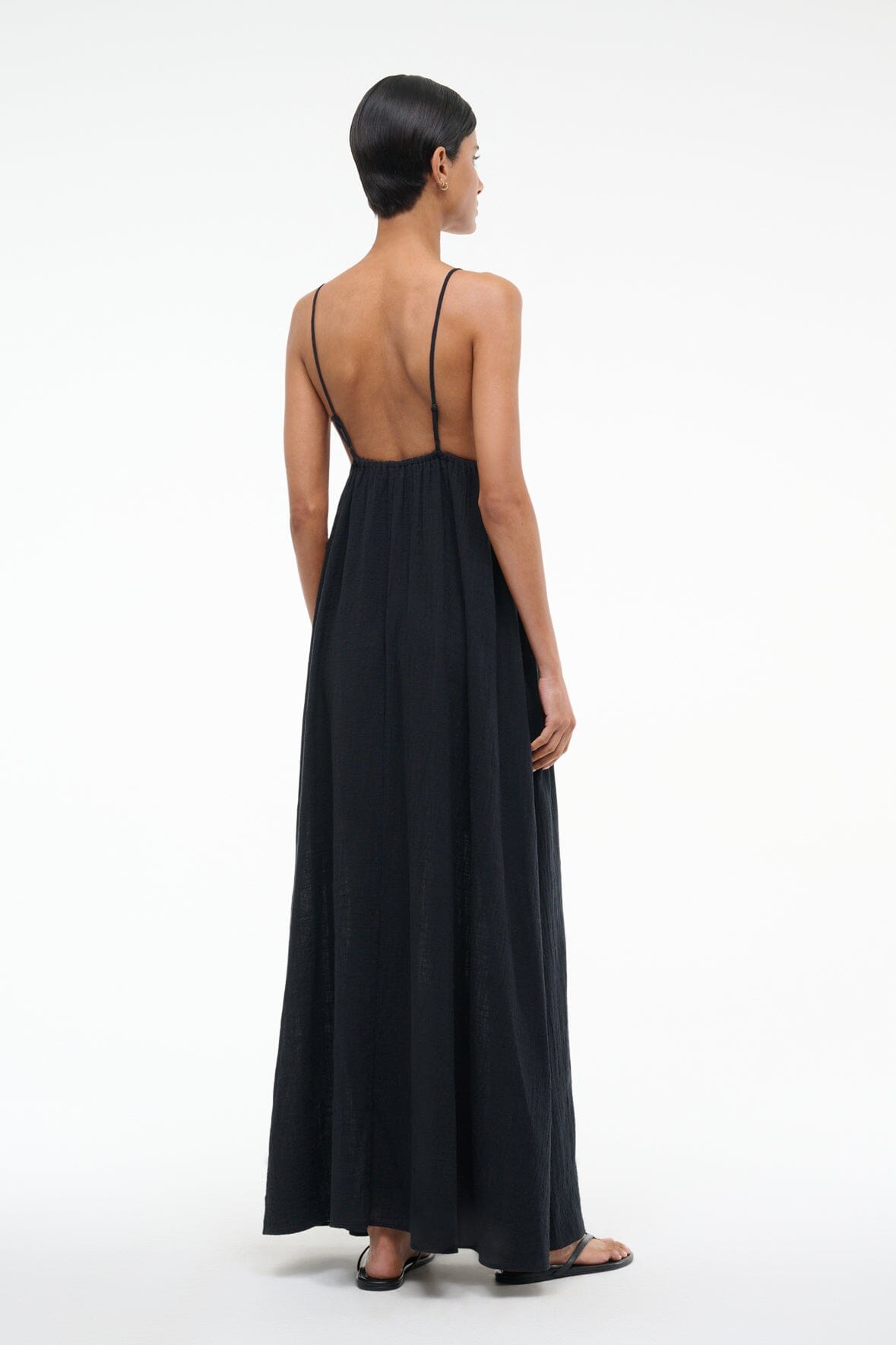 Lightweight Cotton Gauze Coverup Dress with Adjustable Straps | Hanna