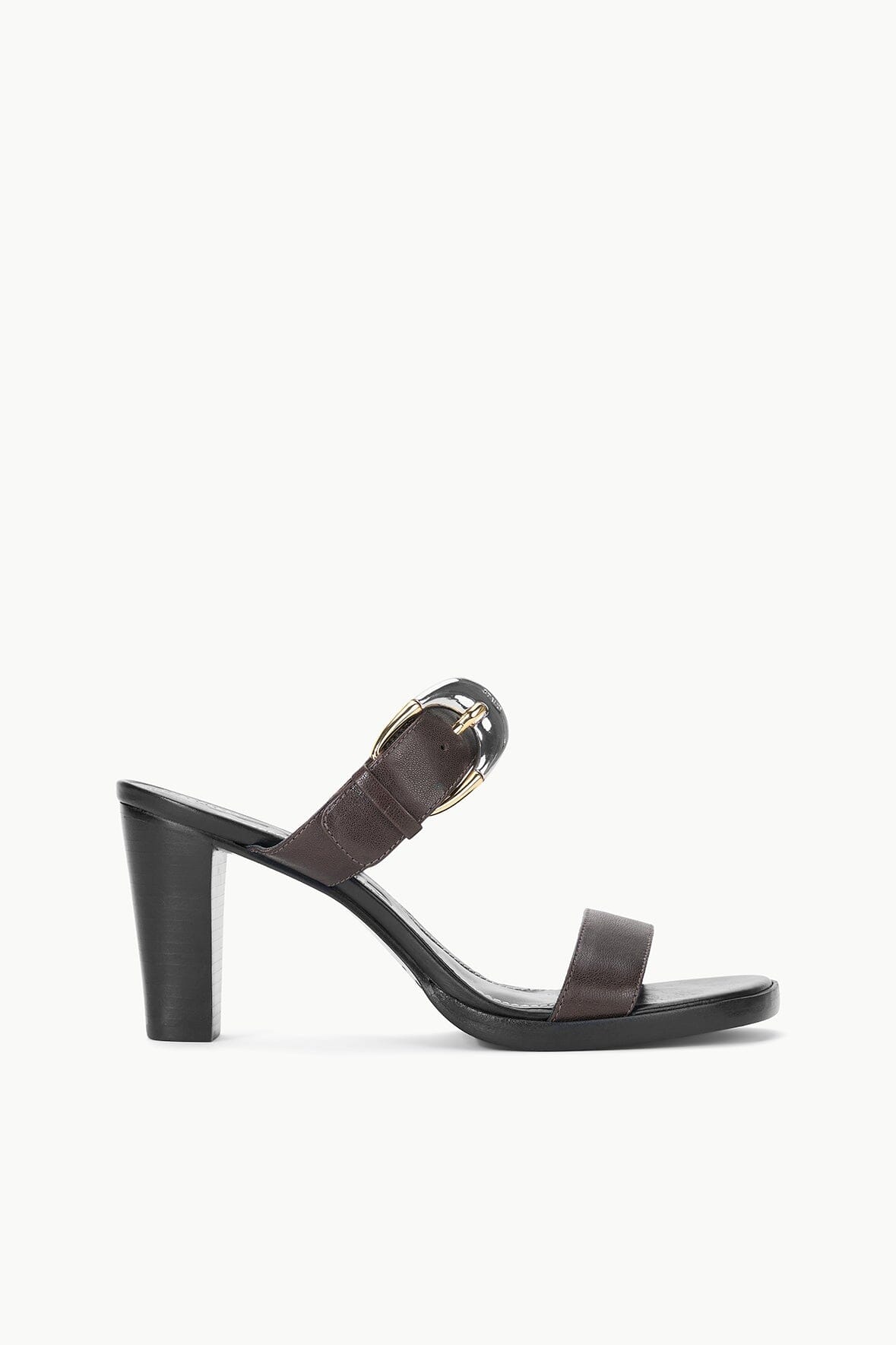 Leather High Heel Sandals with Adjustable Straps | Harlow Espresso