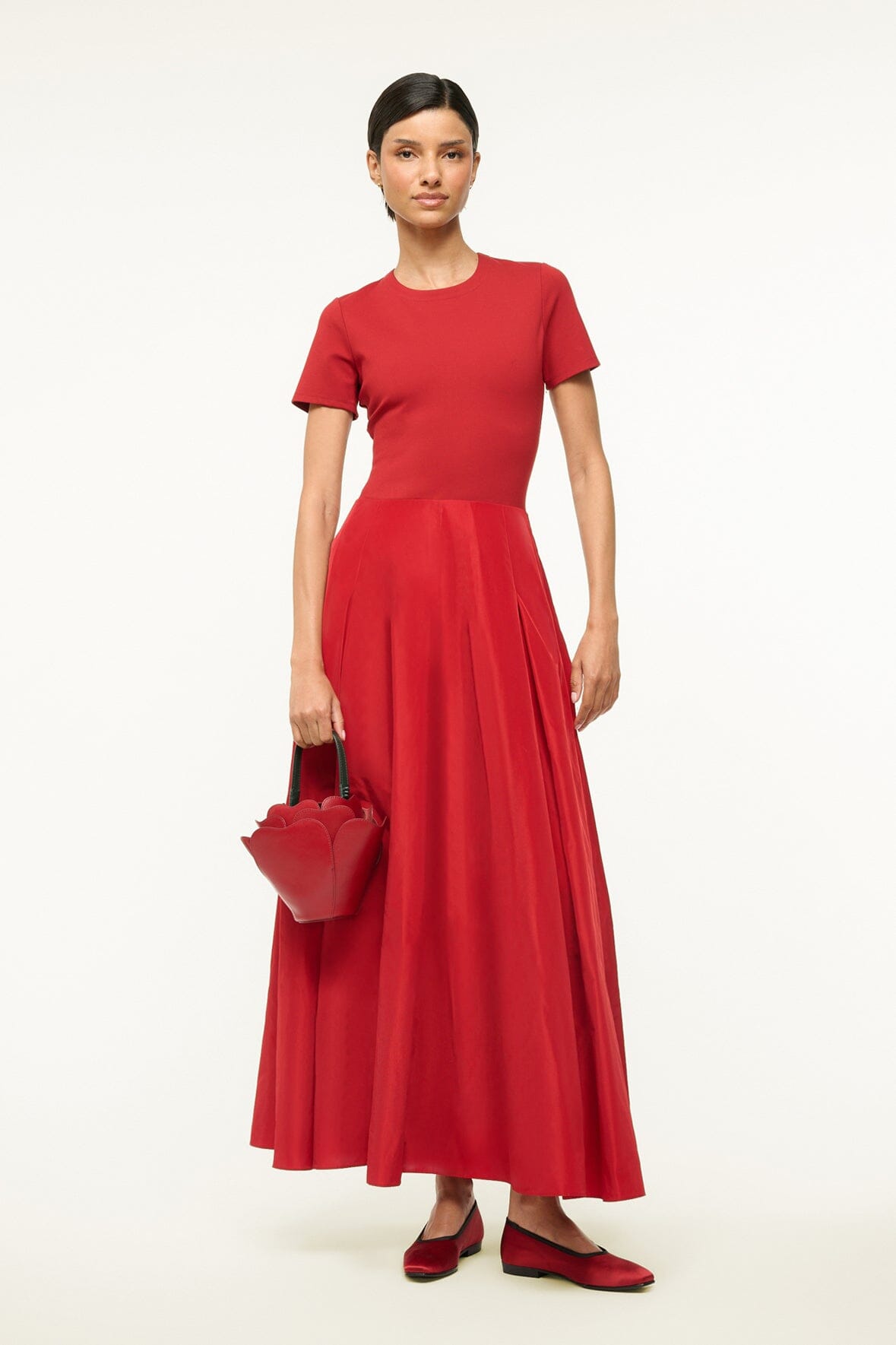 Ponte & Grosgrain A-Line Gown with Hidden Zipper | Hopper Dress