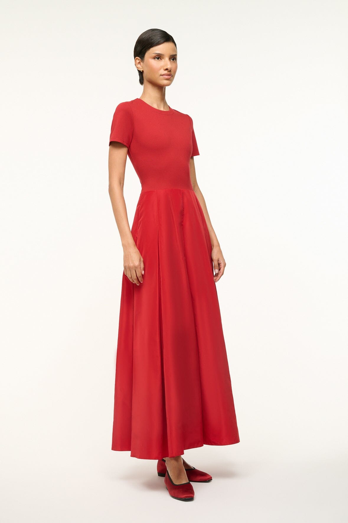 Ponte & Grosgrain A-Line Gown with Hidden Zipper | Hopper Dress