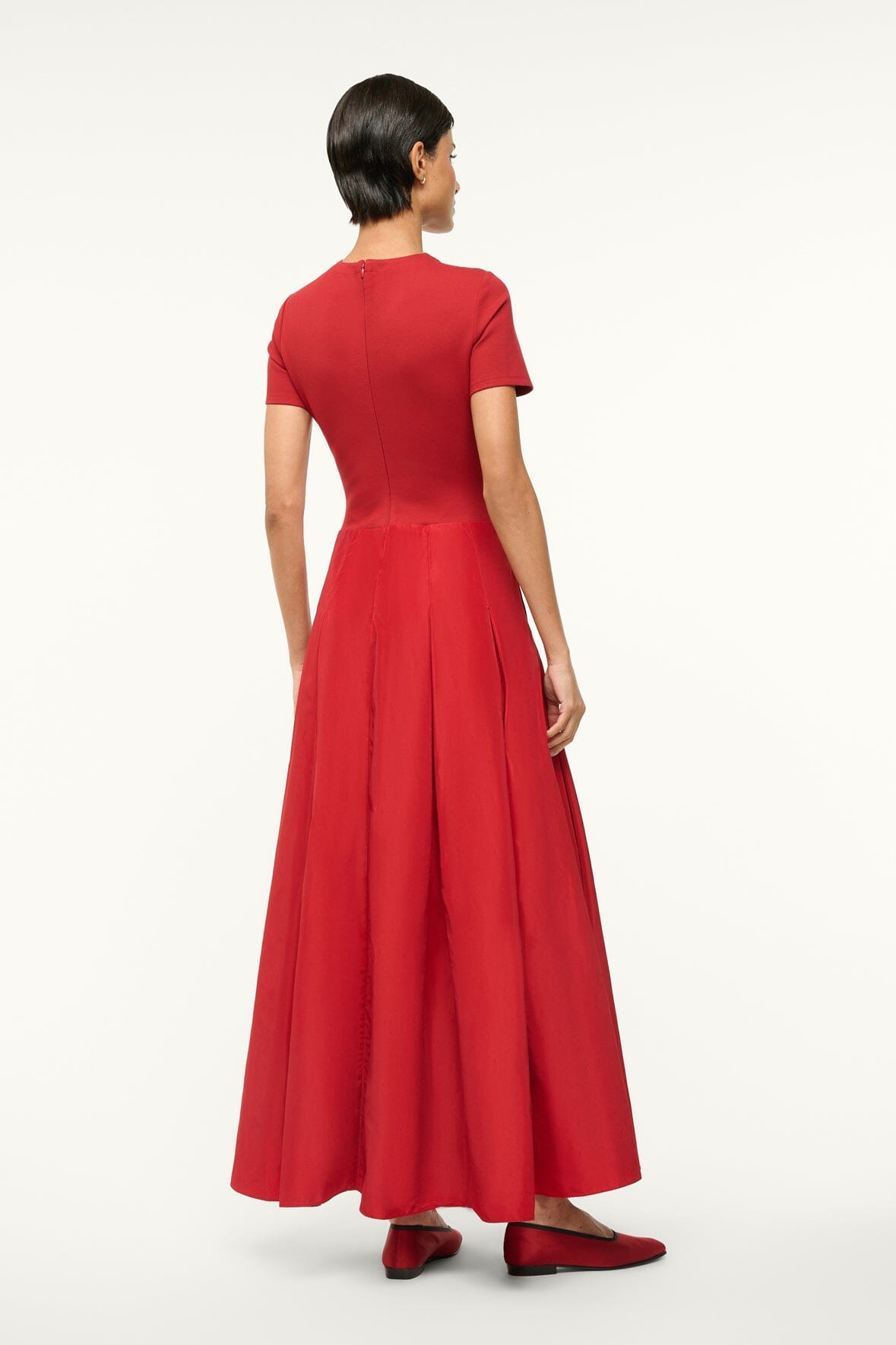 Ponte & Grosgrain A-Line Gown with Hidden Zipper | Hopper Dress