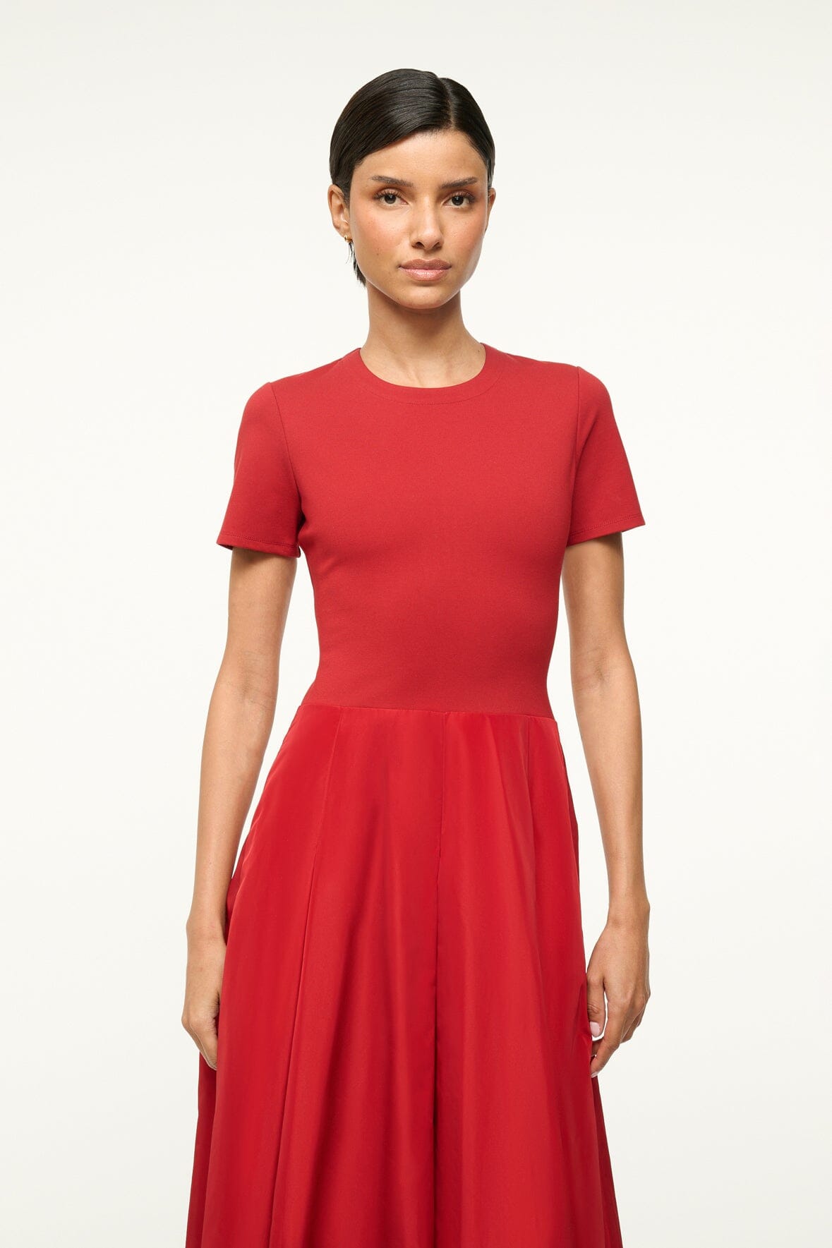 Ponte & Grosgrain A-Line Gown with Hidden Zipper | Hopper Dress