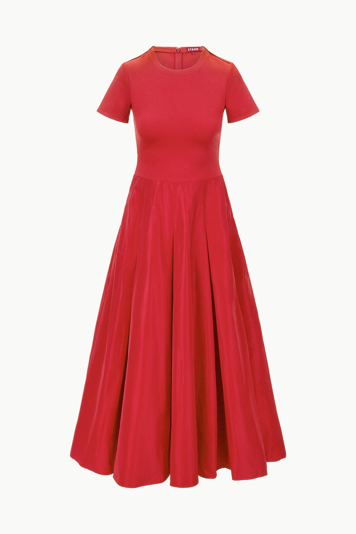 Ponte & Grosgrain A-Line Gown with Hidden Zipper | Hopper Dress