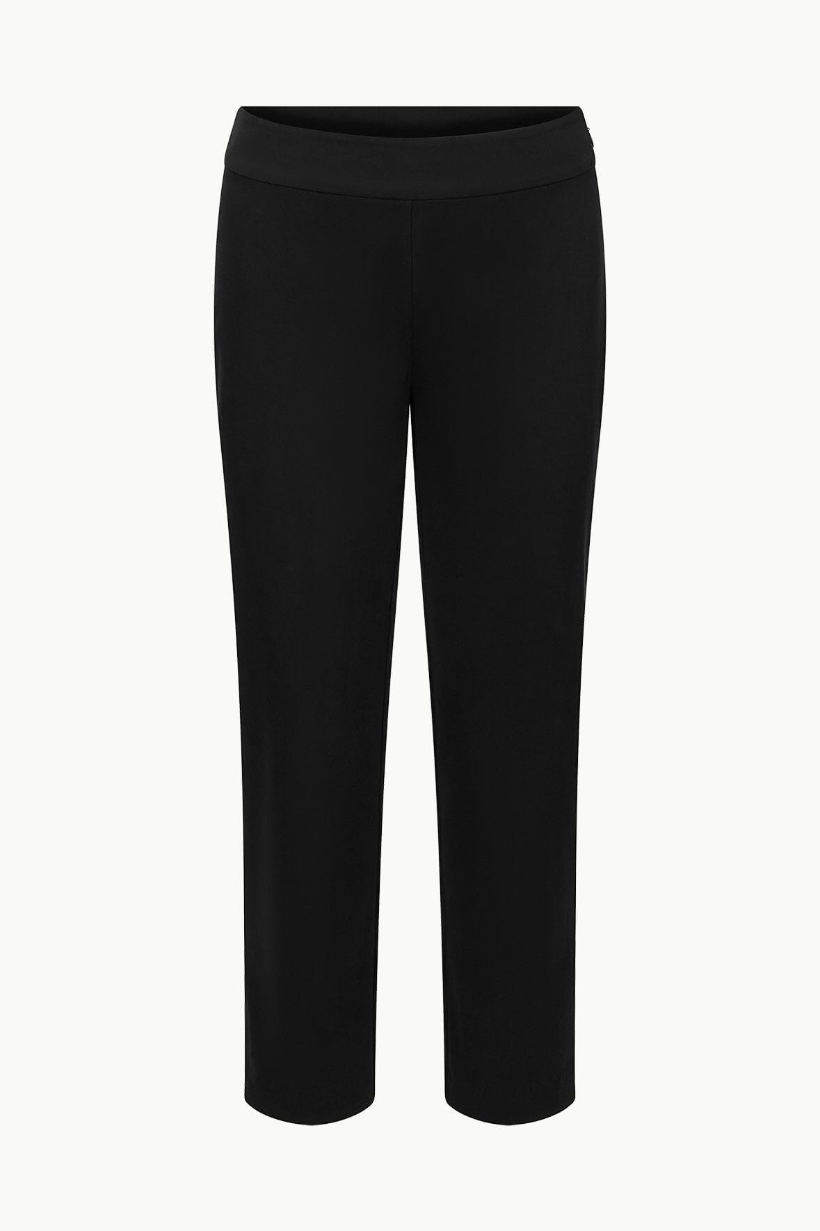Slim Fit Cropped Pants with Side Zipper | Hunter Pant Black