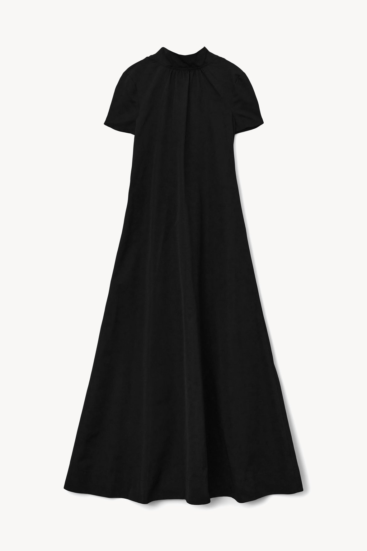 Black Maxi Dress with Open Back & Self-Tie Neck | Ilana