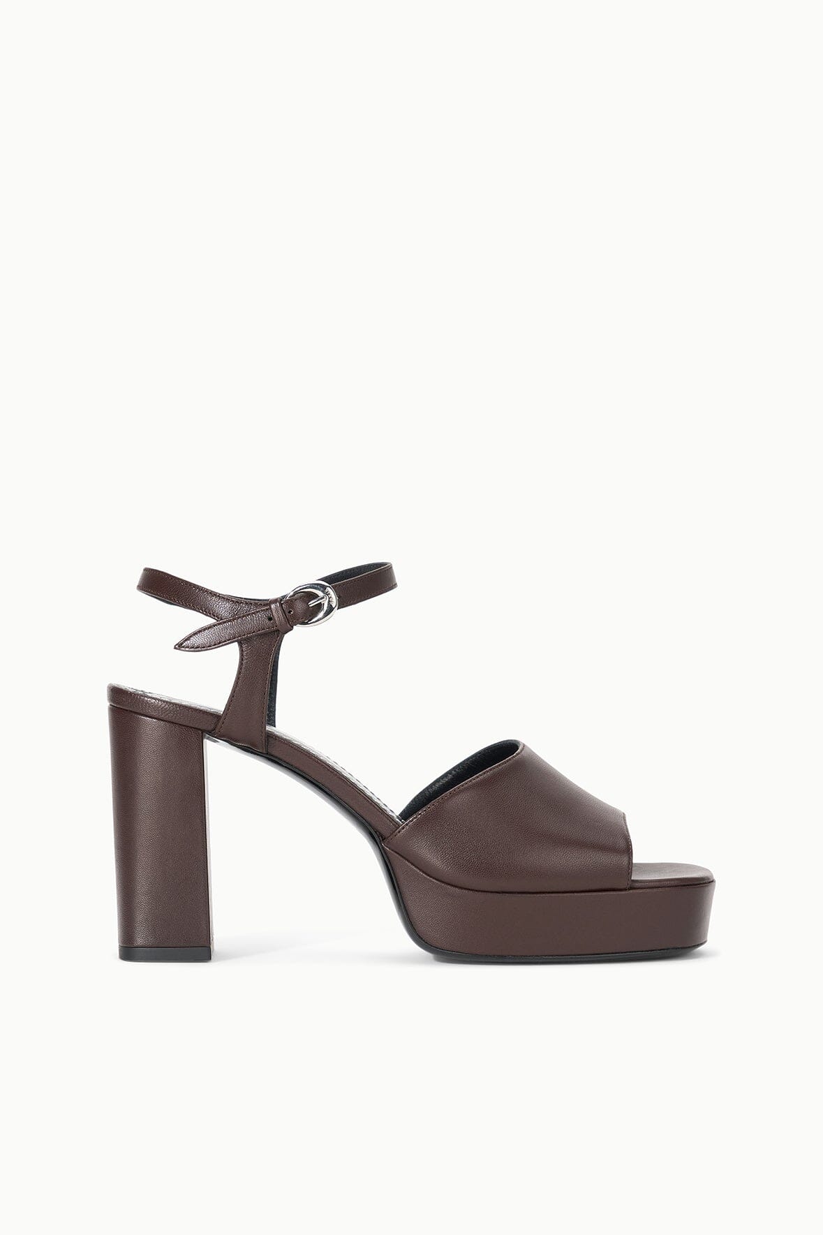 Chunky Block Heel Sandals with Ankle Strap | Jodie Platform Espresso