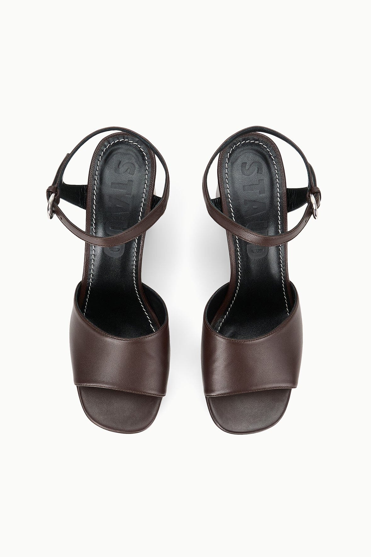 Chunky Block Heel Sandals with Ankle Strap | Jodie Platform Espresso