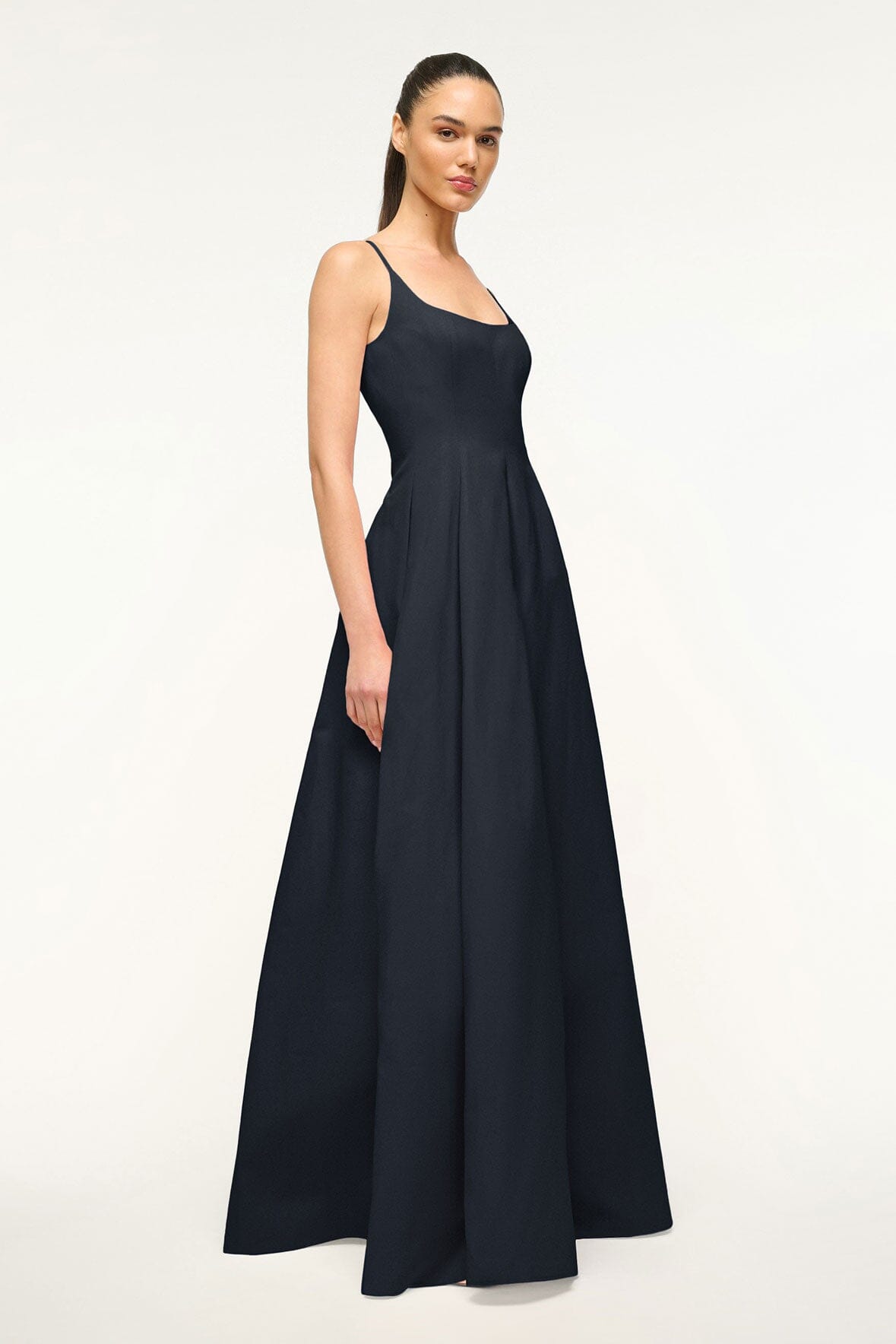 Navy Maxi Dress with Pockets & Back Zipper | Joy