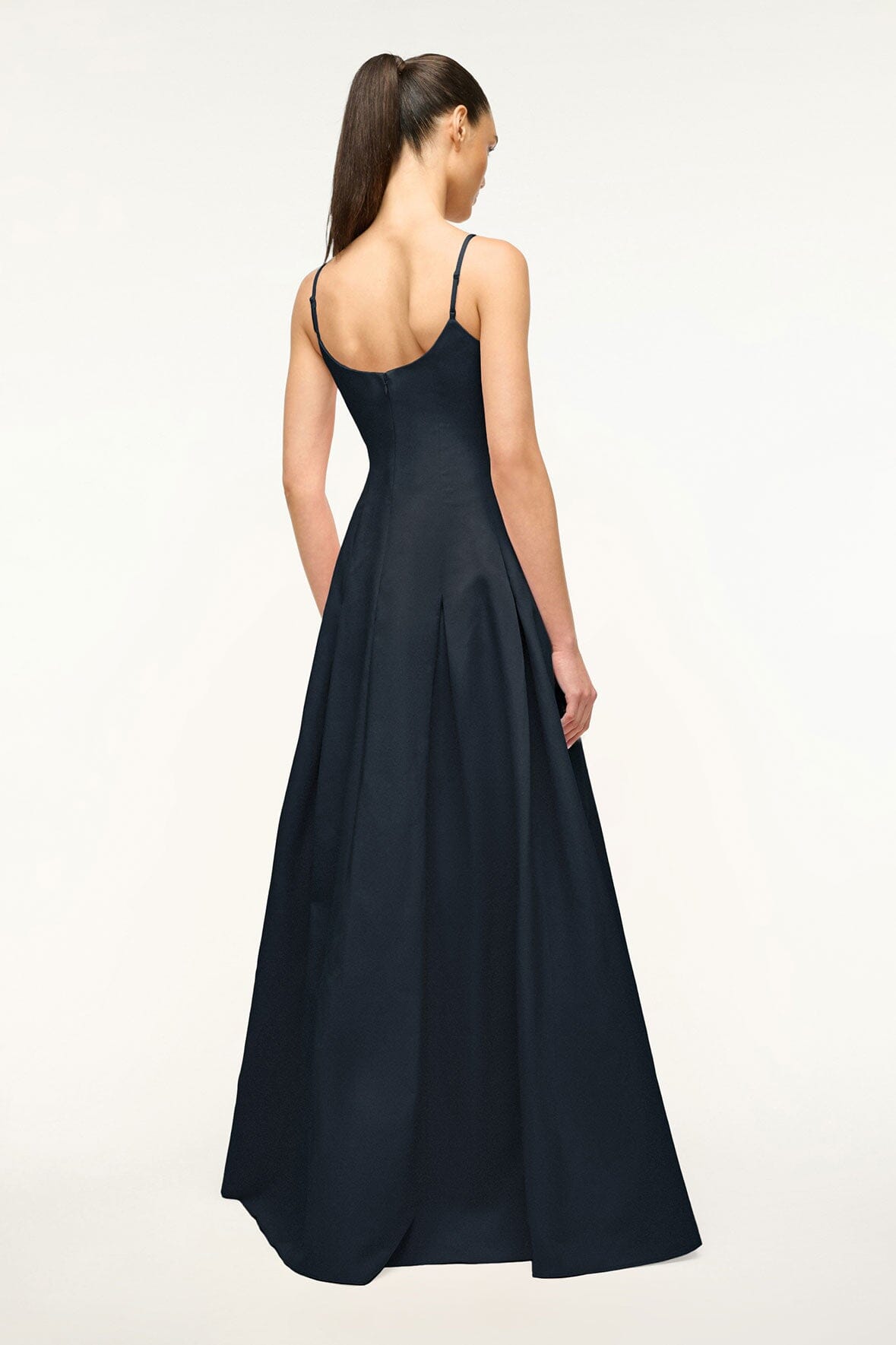 Navy Maxi Dress with Pockets & Back Zipper | Joy