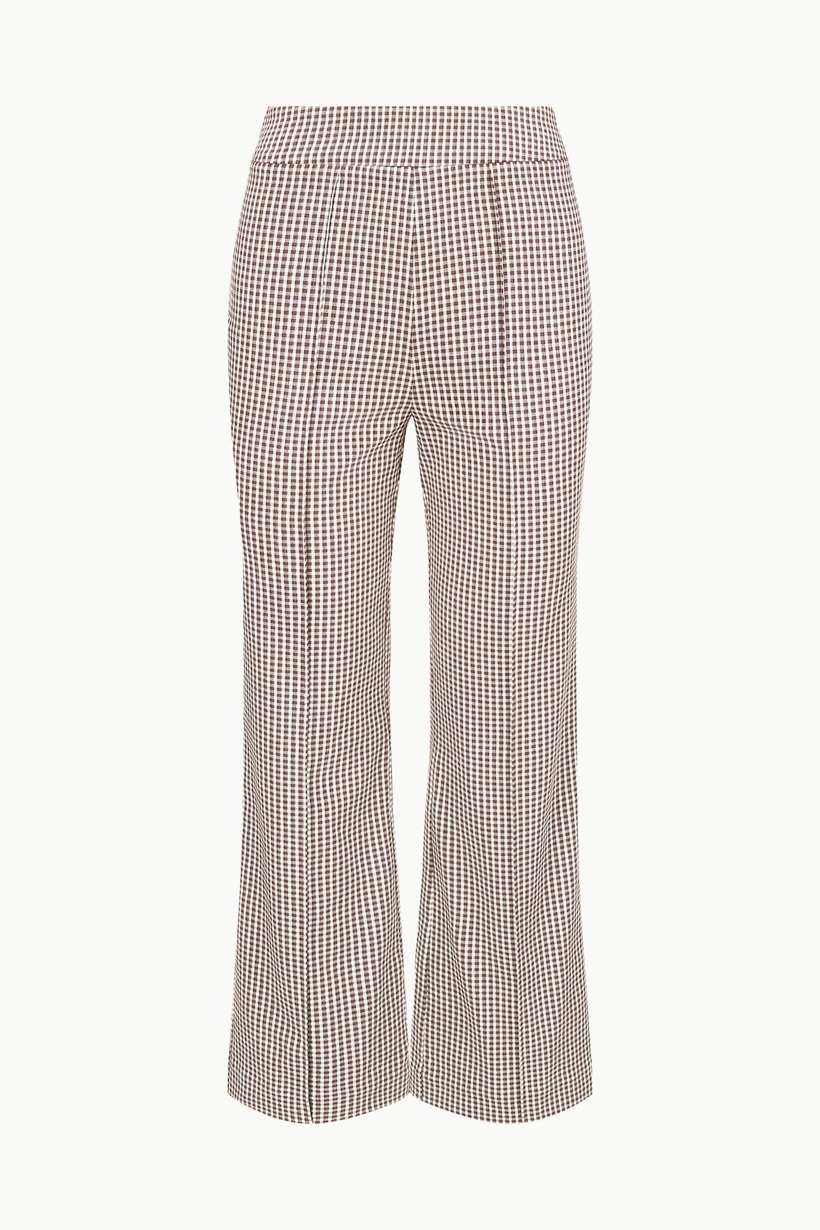 Stretch Suiting Ankle Pants with Back Zipper | Knack Pant Dark Chocolate