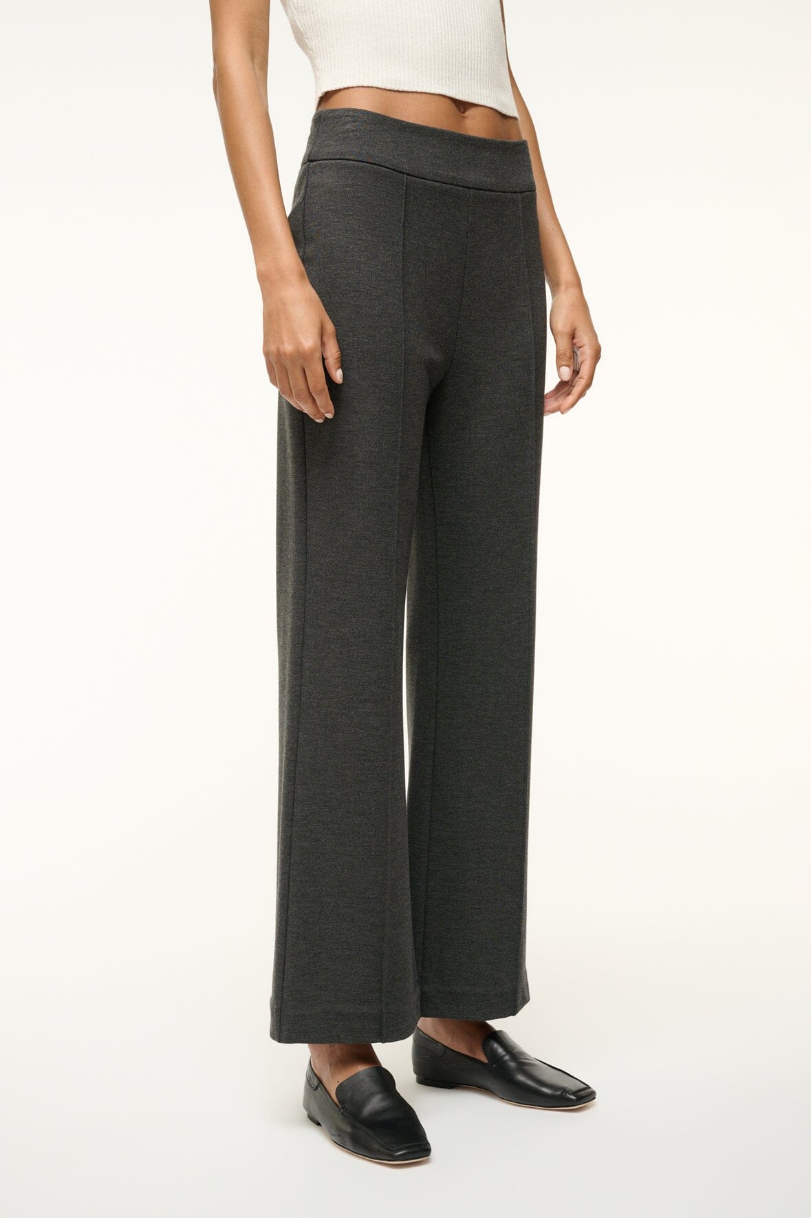 Stretchy Ponte Knit Pants with Princess Seams & Back Zipper | Knack Pant