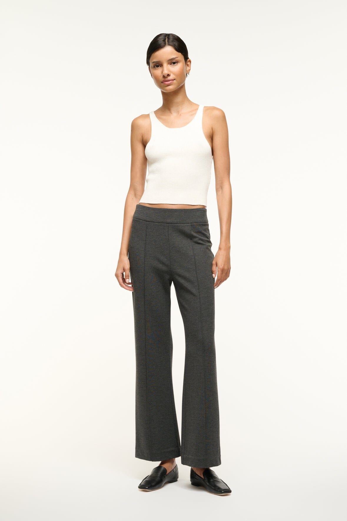 Stretchy Ponte Knit Pants with Princess Seams & Back Zipper | Knack Pant