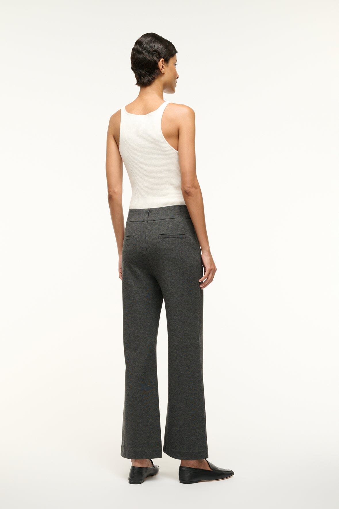 Stretchy Ponte Knit Pants with Princess Seams & Back Zipper | Knack Pant