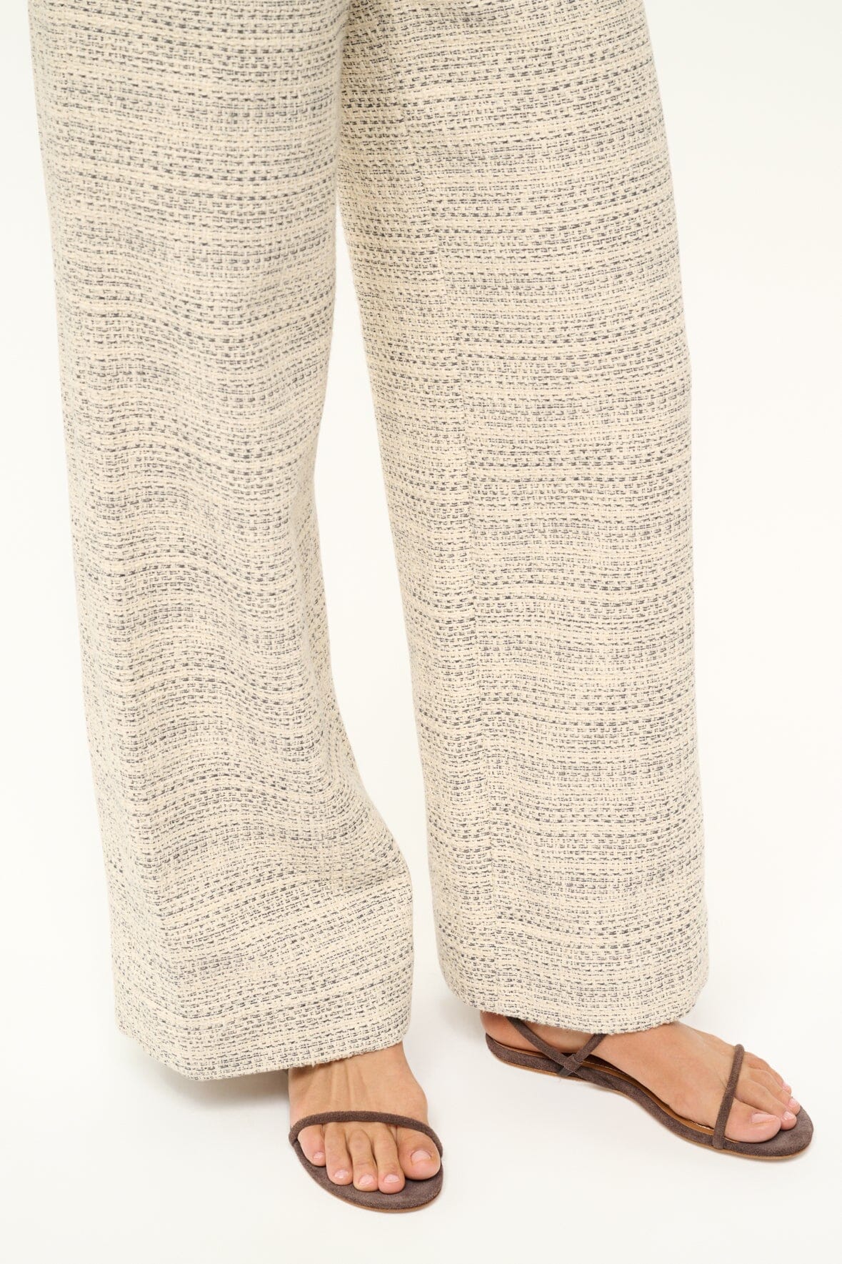 Laurel Suede Flat Sandal with Rounded Straps | Mahogany