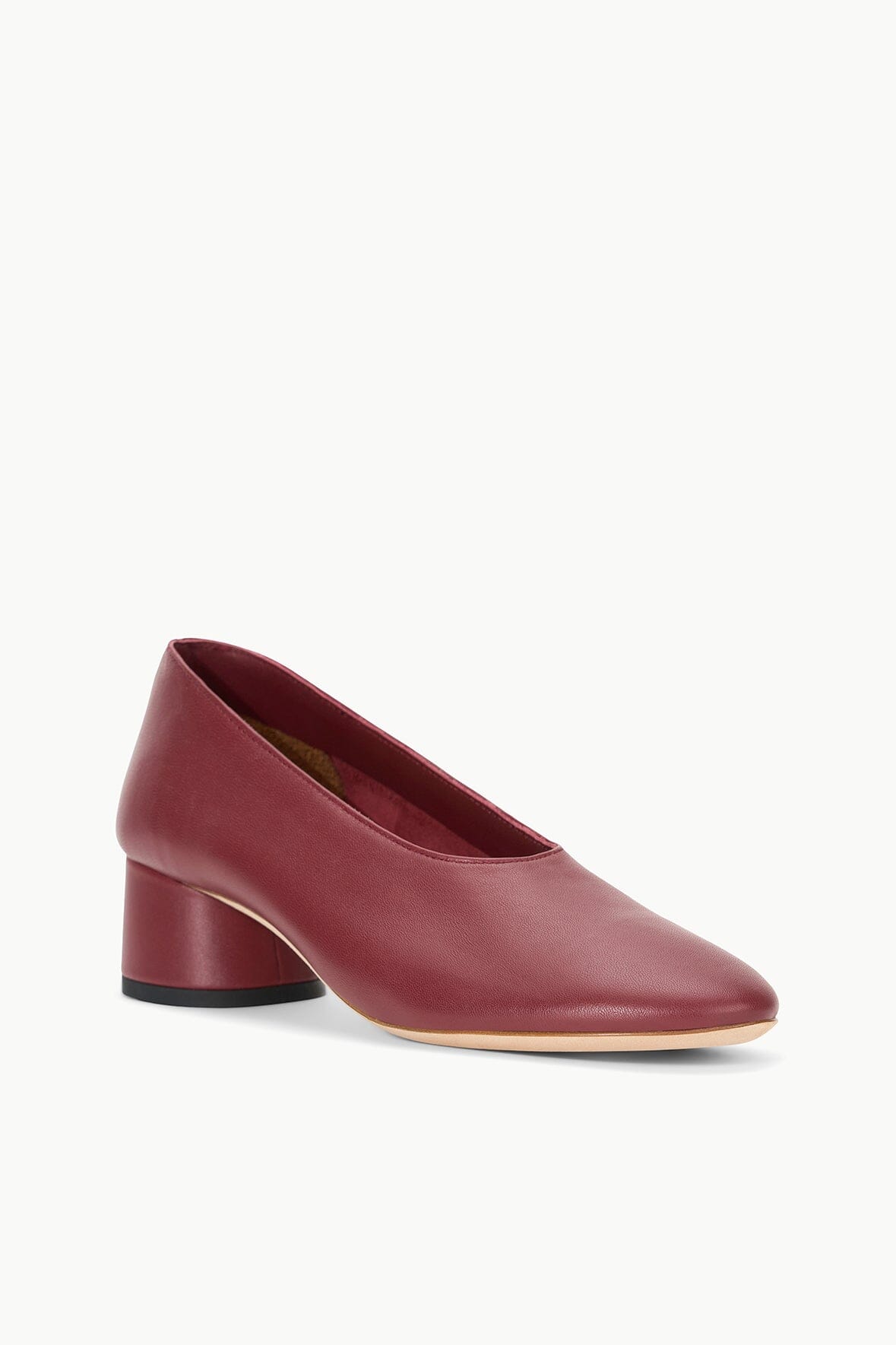 Soft Nappa Leather Alba Pump with Cylinder Heel | Pinot
