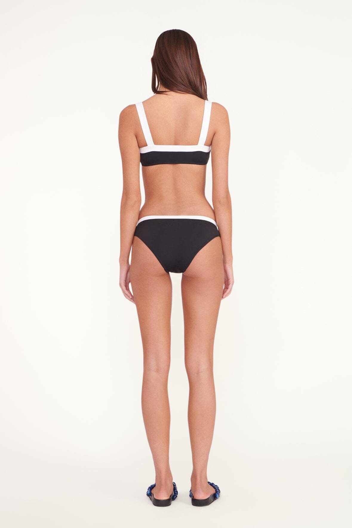 Square Neck Bikini Top for Women | Liv Black & White