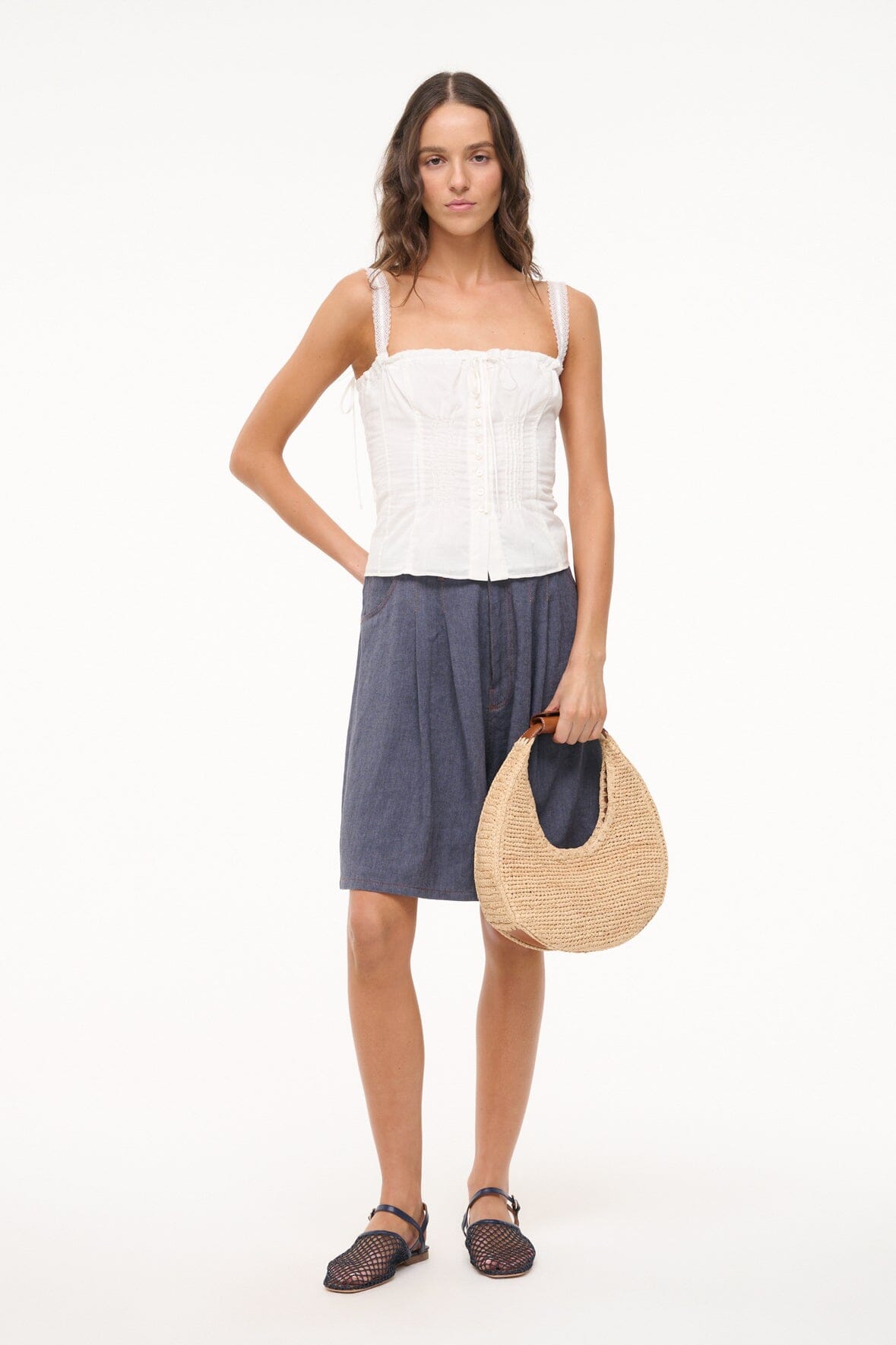 Victorian-Inspired Lace Cami Top with Adjustable Ties | Matilde
