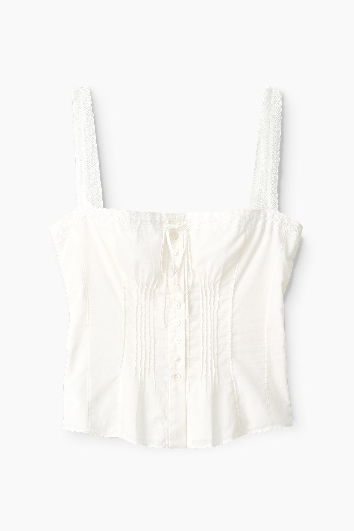 Victorian-Inspired Lace Cami Top with Adjustable Ties | Matilde