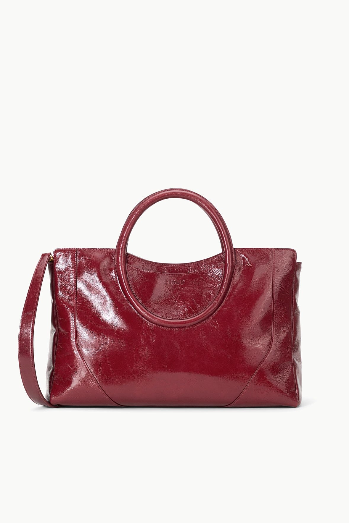 Soft Leather Satchel Bag with Removable Strap | Maude Pinot