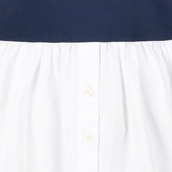 Mini Shirtdress with Button Front & Shirttail Hem | Michelle Dress