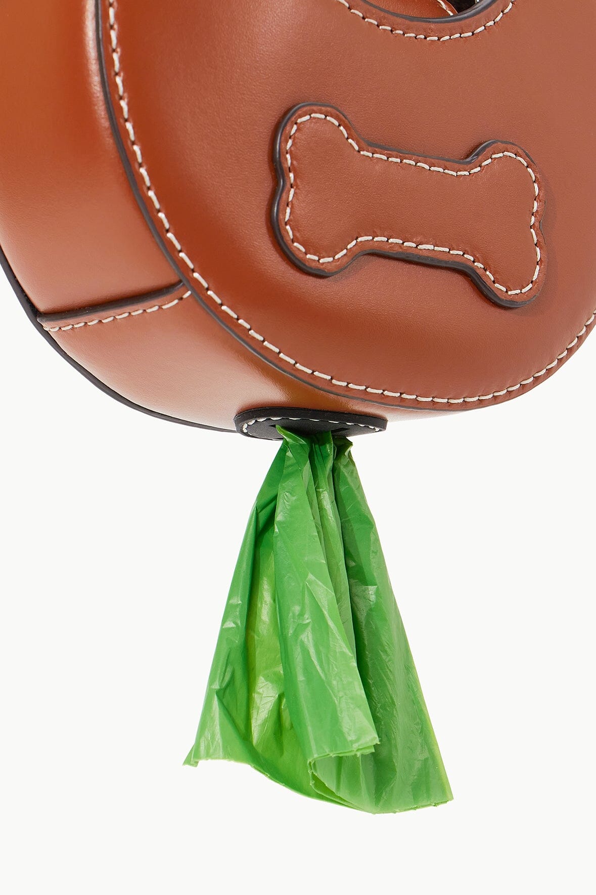 Leather Dog Poop Bag Holder with Magnetic Closure | Micro Moon