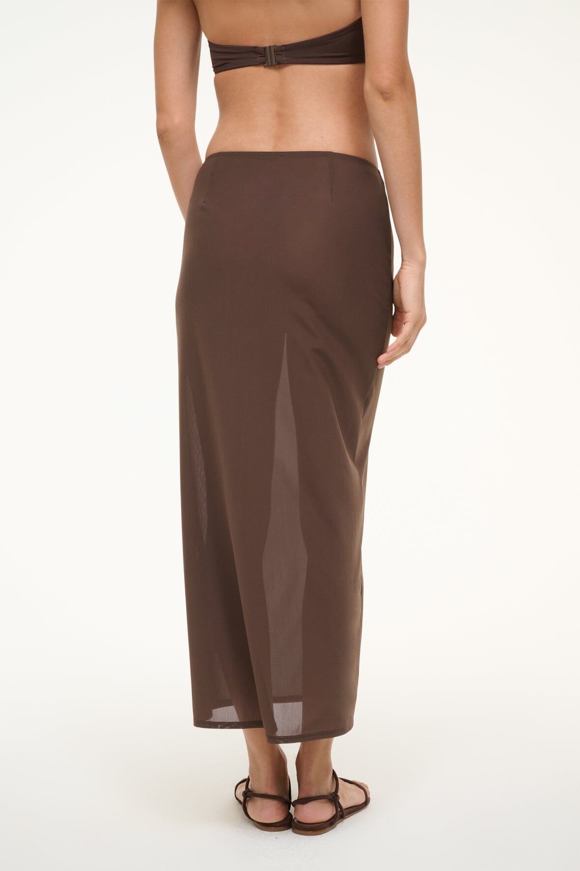 Chic Ankle-Length Swim Cover-Up Skirt with Beaded Detailing | Milena