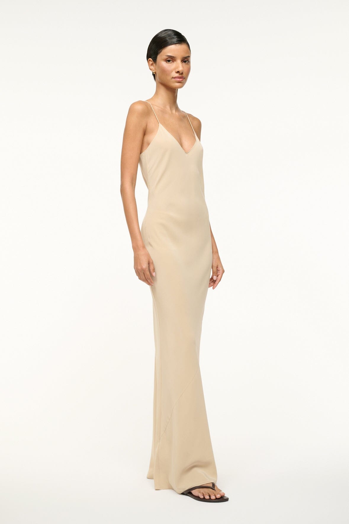 Silk Slip Dress with Spaghetti Straps | Milner Stone