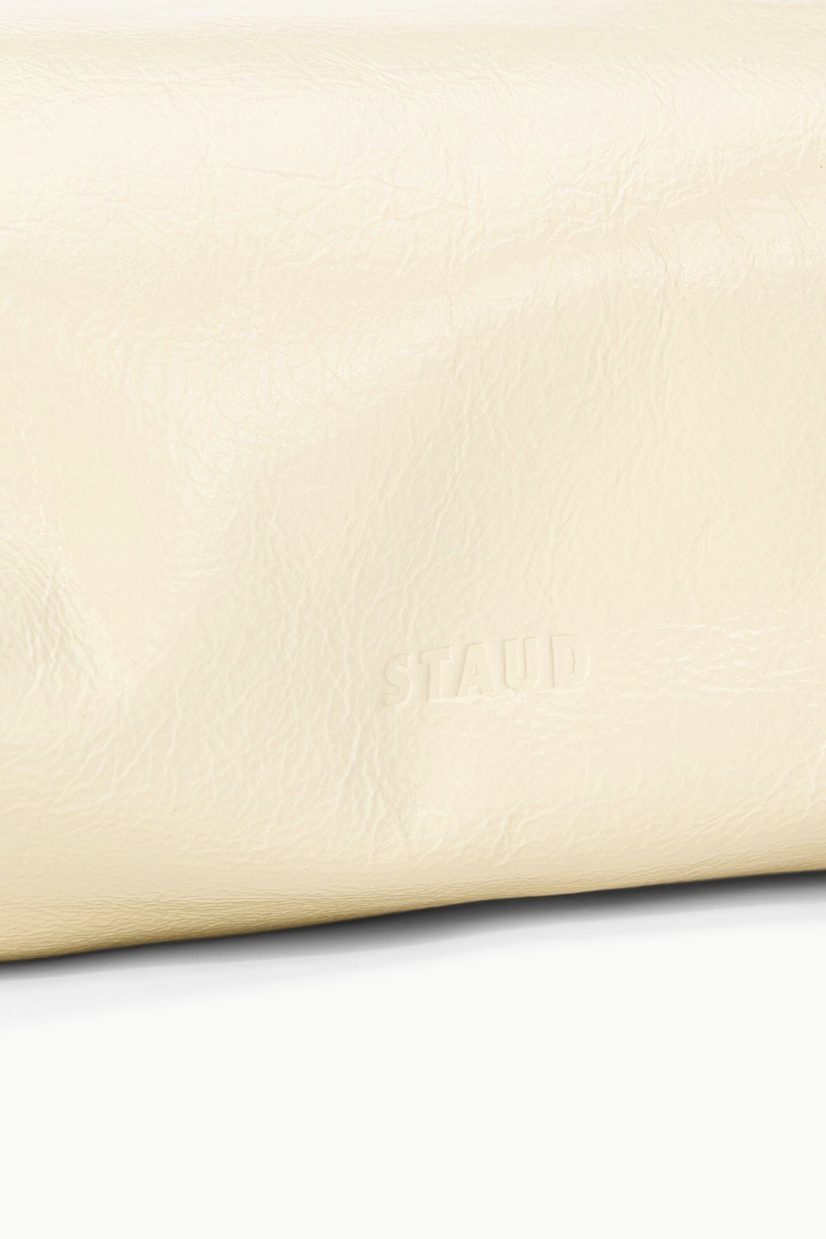 Mini Leather Shoulder Bag with Zip Closure | Cream Ronnie Bag