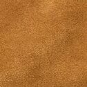 Mini Shoulder Bag in Tan Suede with Zip Closure | Mini Ronnie