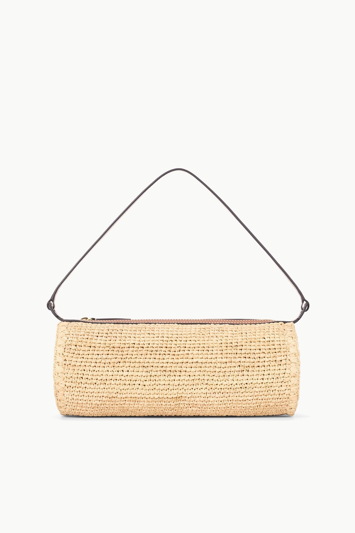 Mini Raffia Shoulder Bag with Zip Closure | Taru Bag