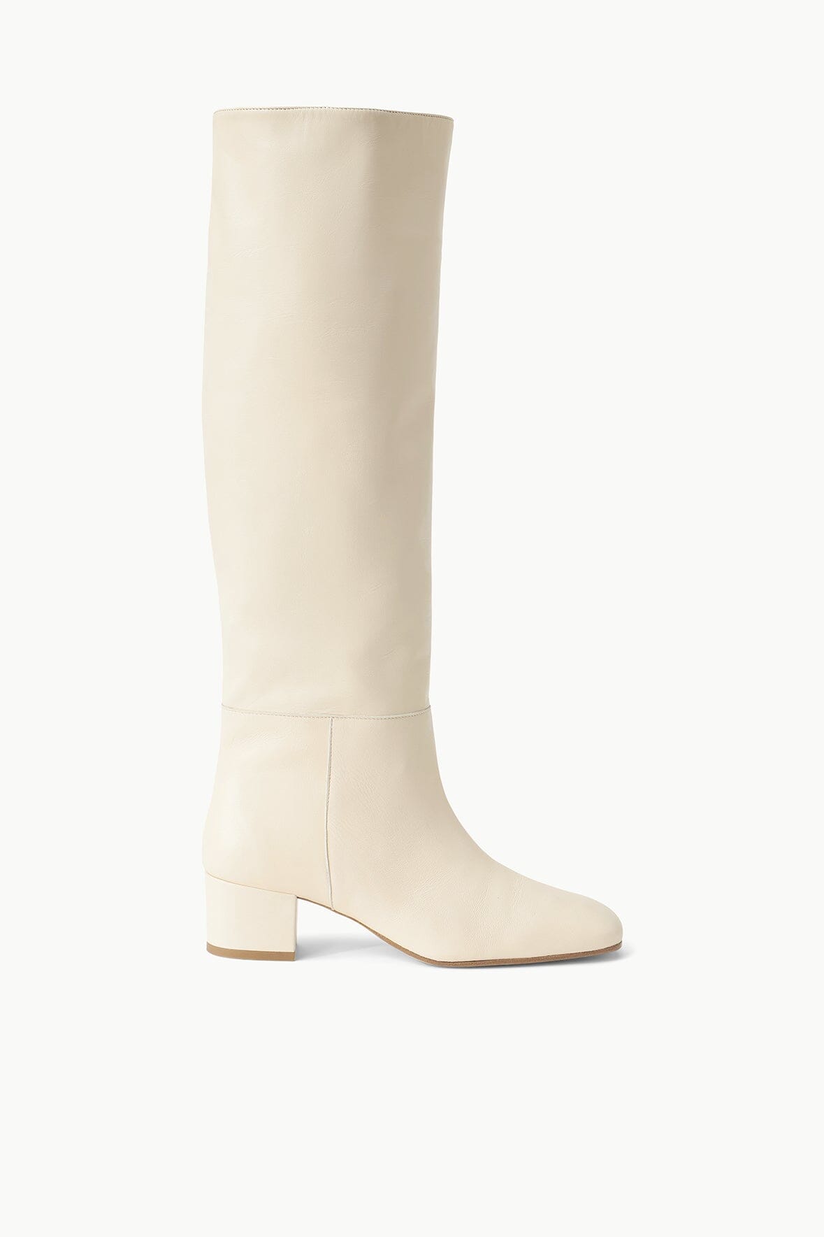 Vintage Knee High Boots with Wide Shaft | Nancy Boot Cream